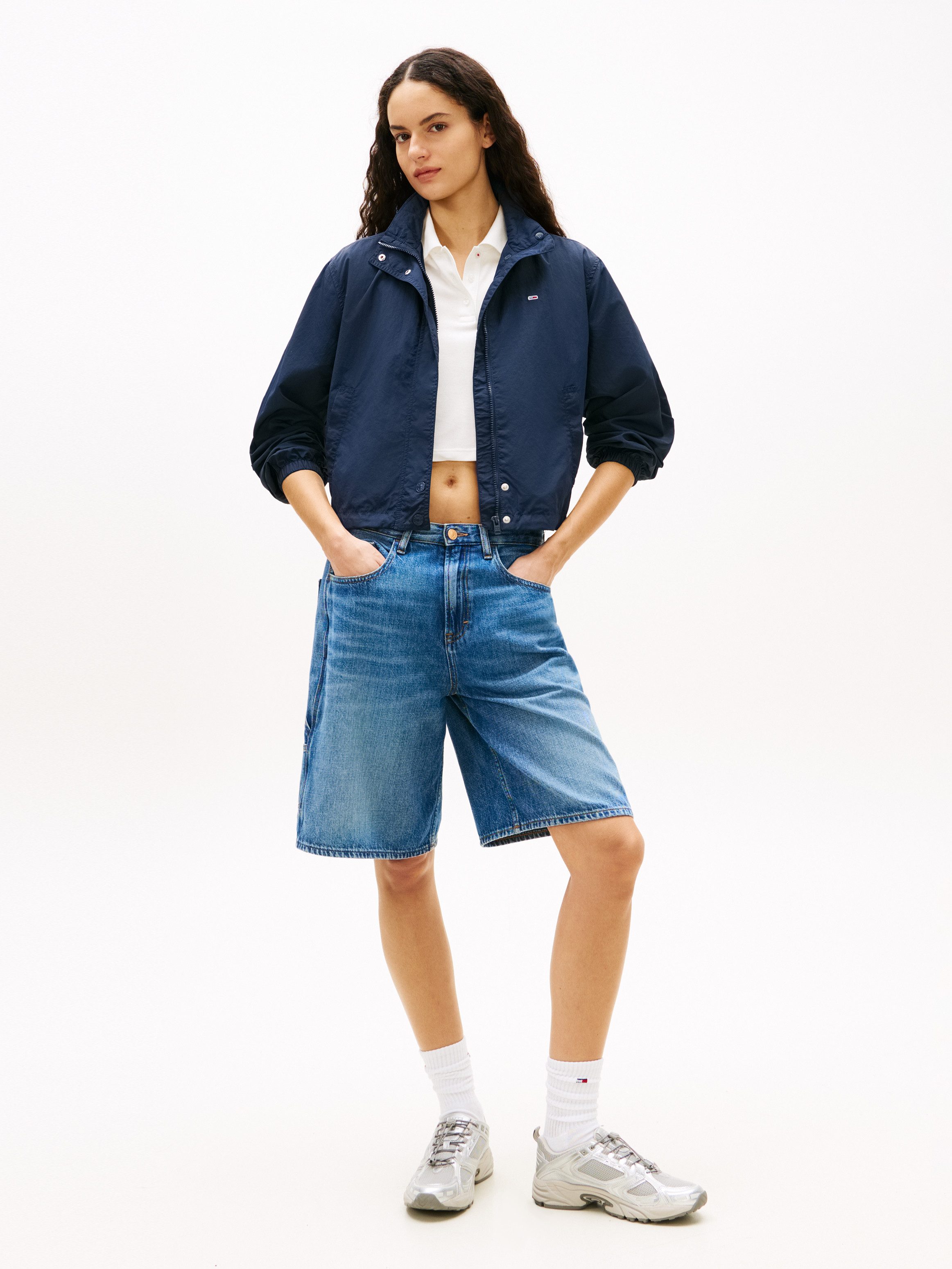 Tommy Jeans Outdoorjacke TJW ESSENTIAL JACKET EXT mit kontrastfarbenem Einsatz