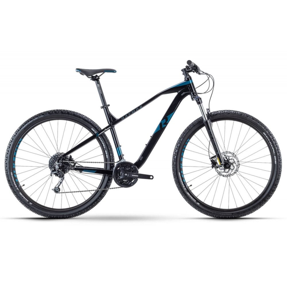 R Raymon Mountainbike HardRay Nine 3.0 Hardtail MTB Schwarz / Blau, 43cm, 29 Zoll