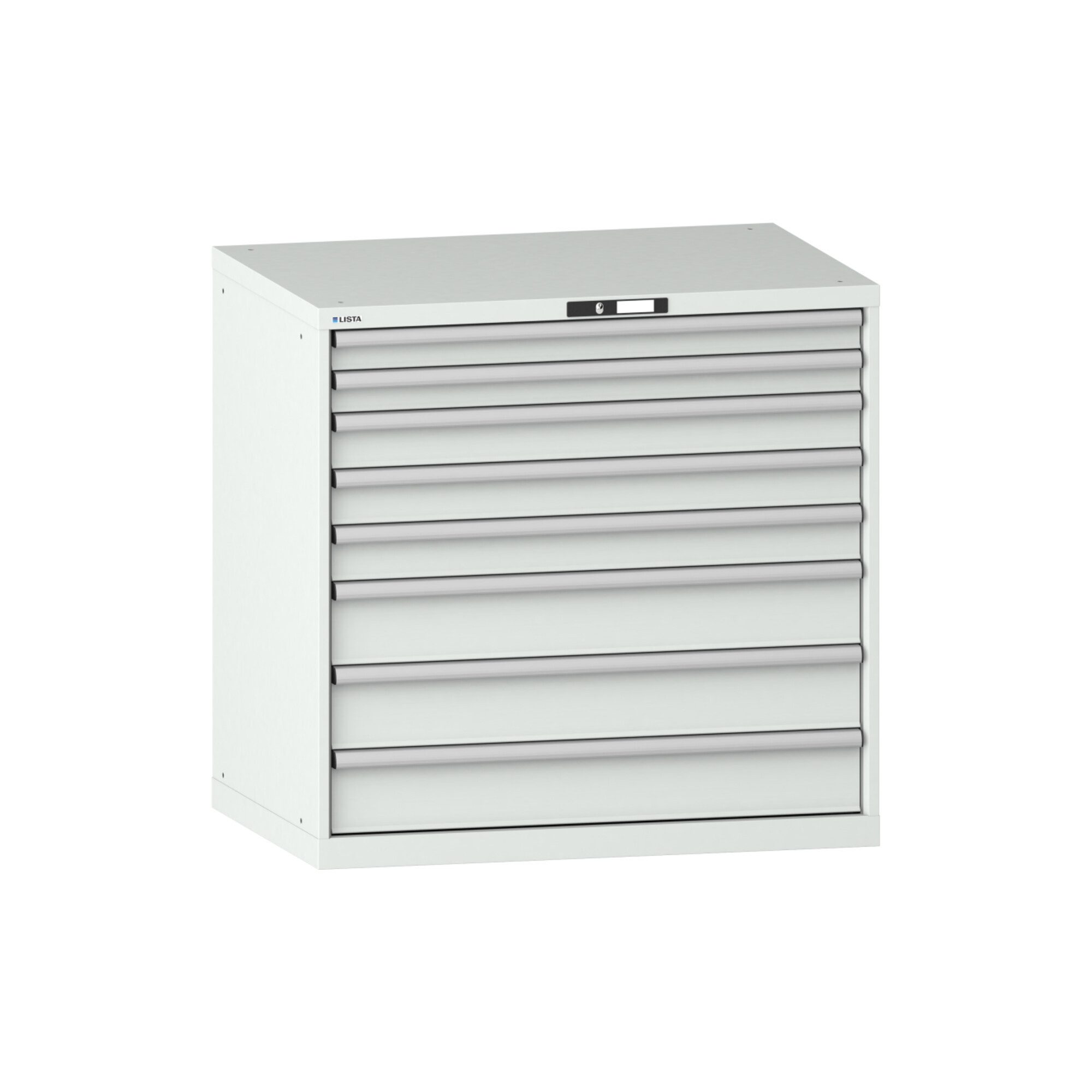 LISTA Werkzeugschrank Lista Schubladenschrank 54x36E (BxTxH) 1023x725x1000mm KEY Lock R7035