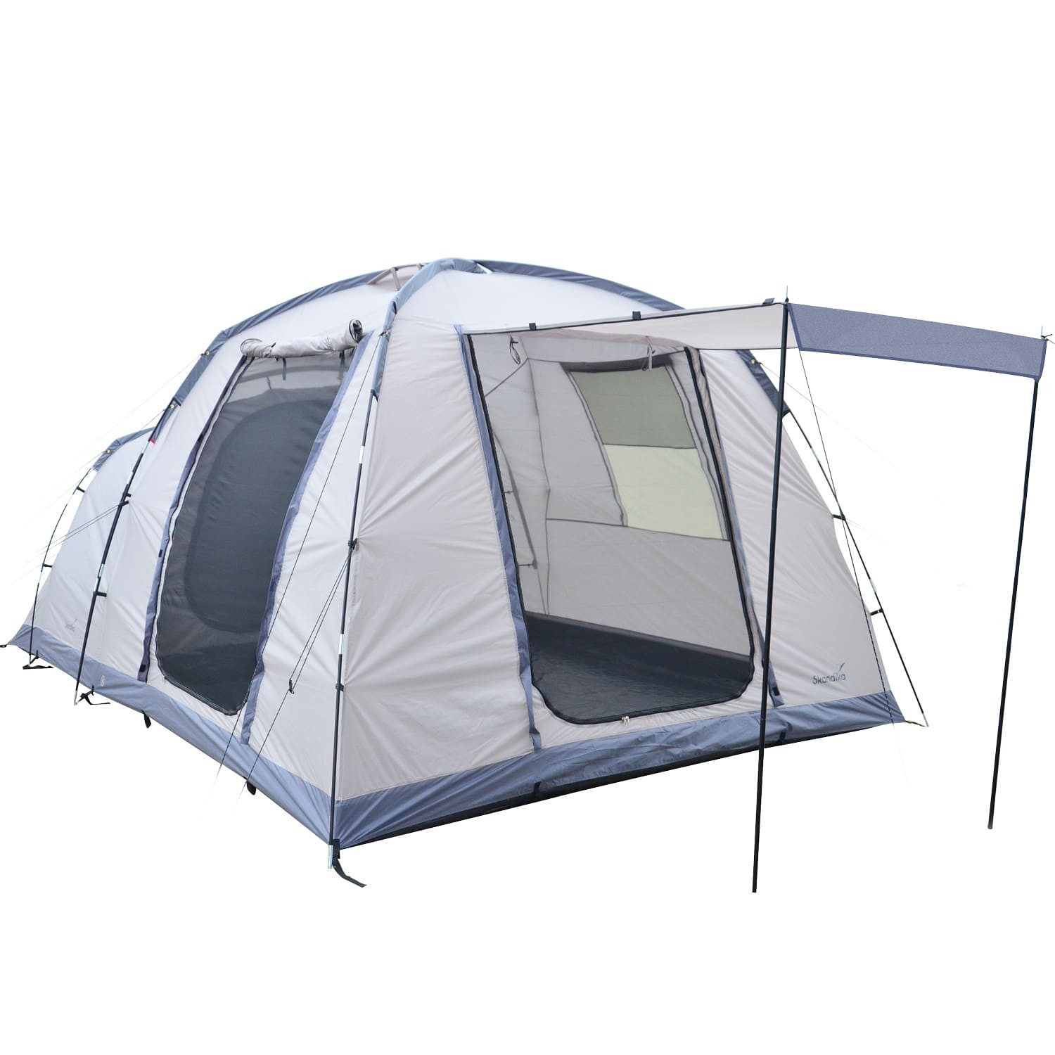 Skandika Kuppelzelt Bergen 5 Protect, Camping Zelt für 5 Personen, mit eingenähtem Zeltboden