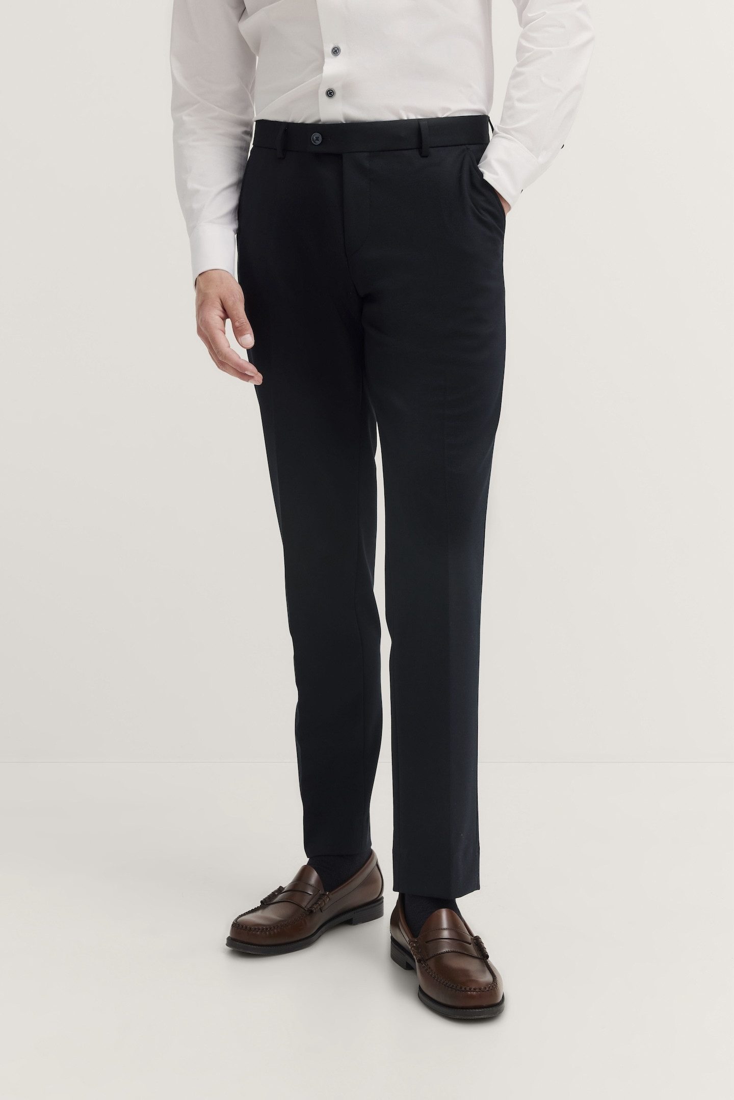bugatti Anzughose mit Stretch & Bügelfalte