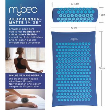 MyBeo Akupressurmatte (3-St), Matte, Kissen & Massageball, 68 x 42cm Faszienset