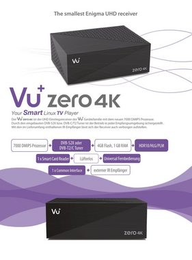 VU+ ZERO 4K Digital Sat Receiver DVB-S2X Multistream Tuner Linux SAT-Receiver