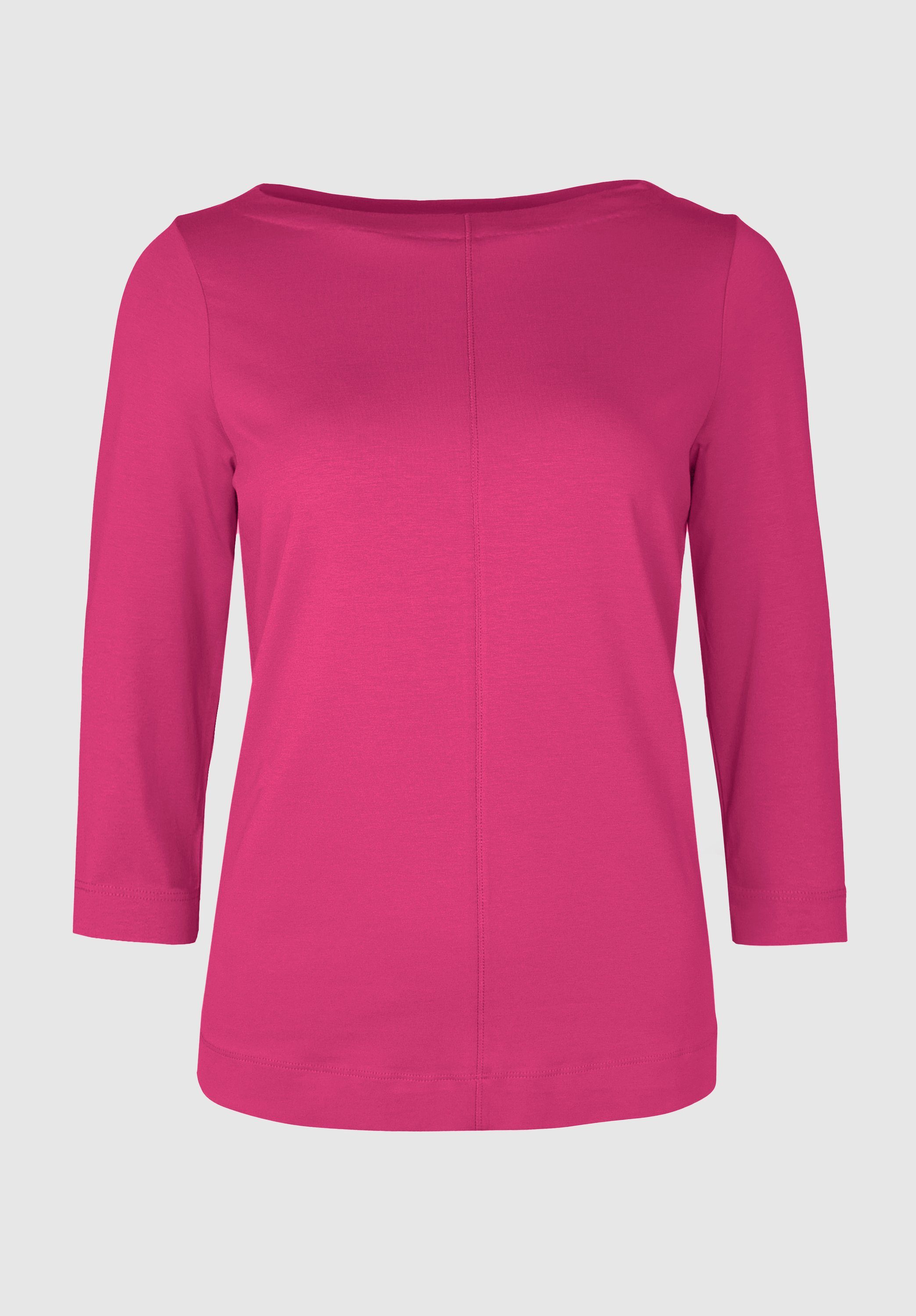 angesagten und Trendfarben DIELLA cool pink modernem bianca in 3/4-Arm-Shirt Look