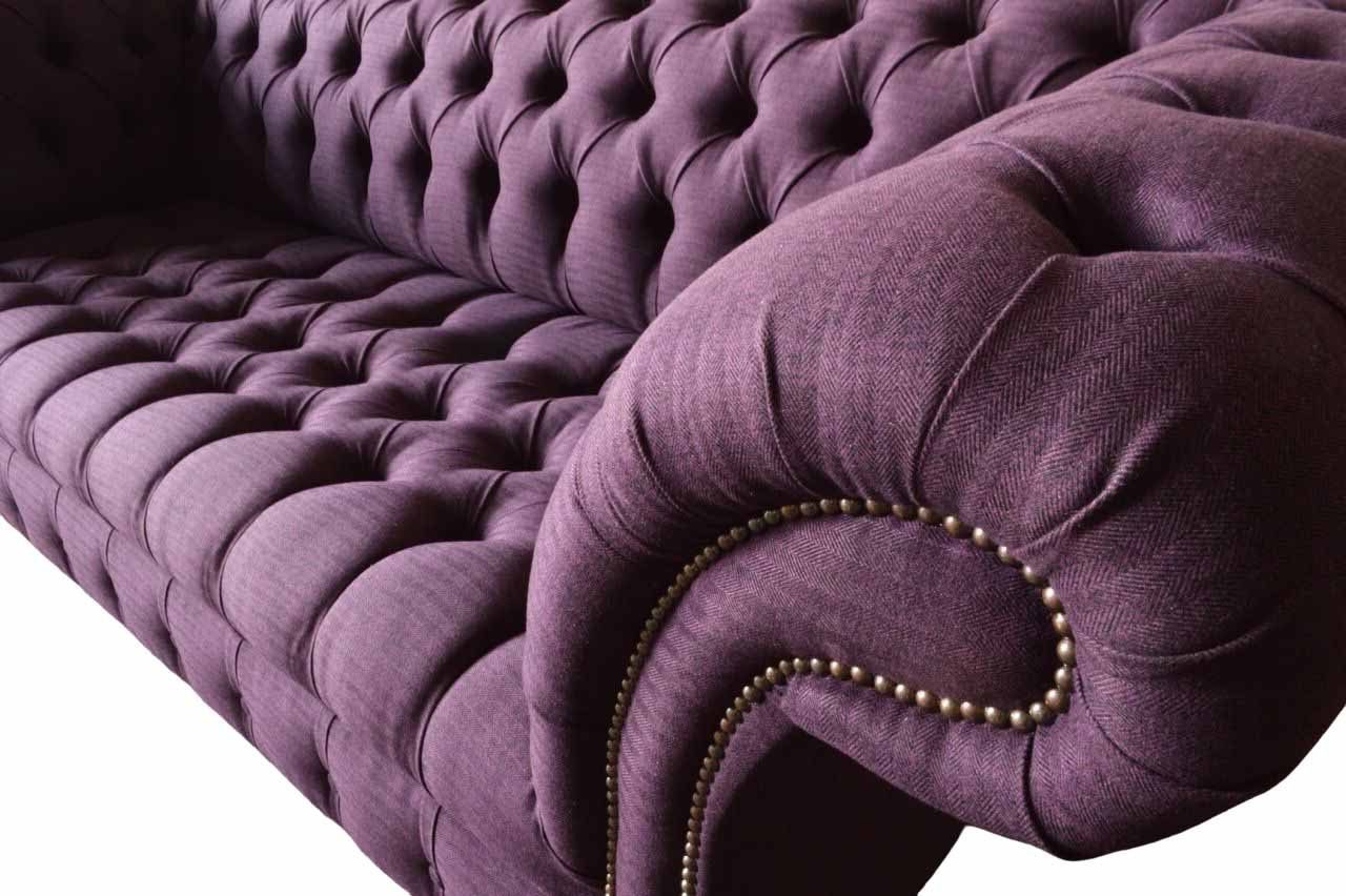 JVmoebel Sofa Couch Design Sitzer Sofas Chesterfield-Sofa, Wohnzimmer 3 Klassisch Chesterfield