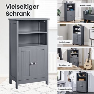 Yaheetech Badkommode Badschrank Küchenschrank, Sideboard Weiß 93*50*30cm