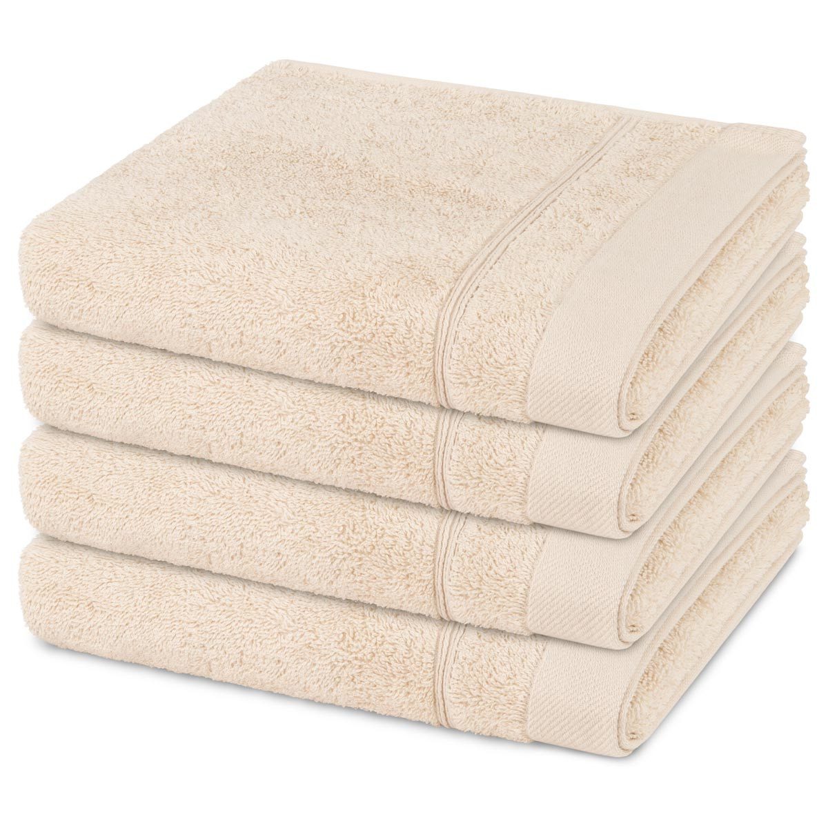 ROSS Handtuch Set Rubin, Walkfrottee (Spar-Set, 4-St), 4 X Handtuch im Set - Baumwolle - Saugstark