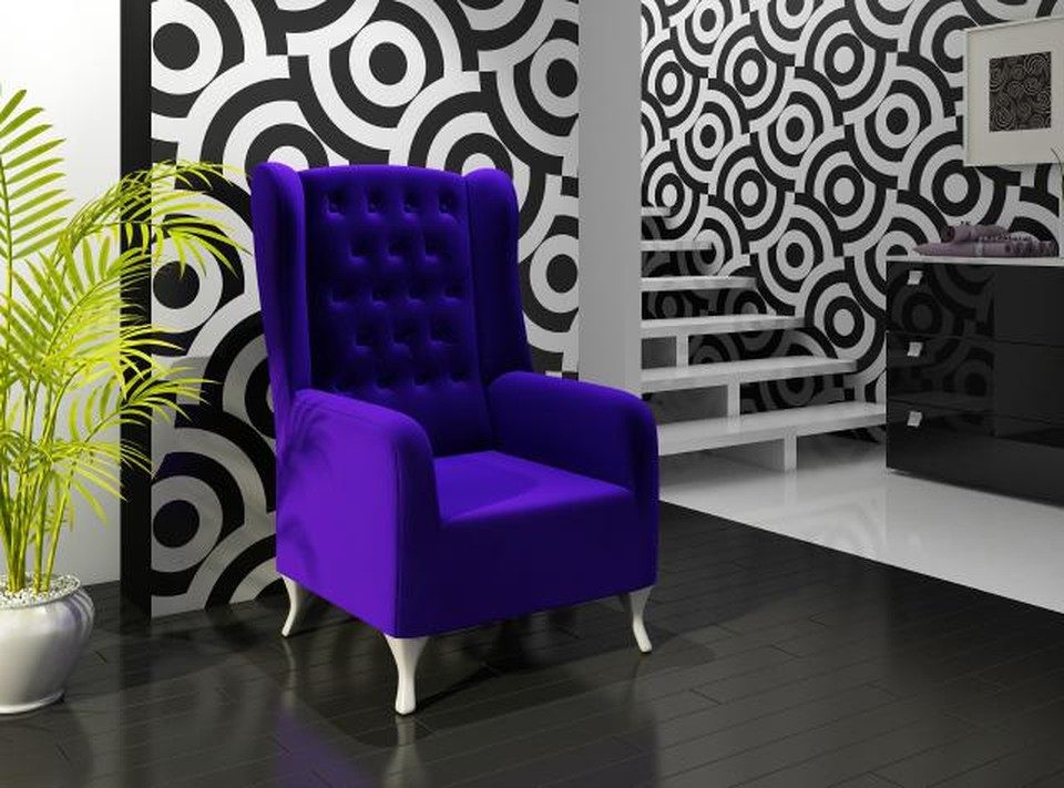 Xlmoebel Ohrensessel Chesterfield Samtsofa mit freier Farbwahl und Kristallen (Ohrensessel), Made in Europa