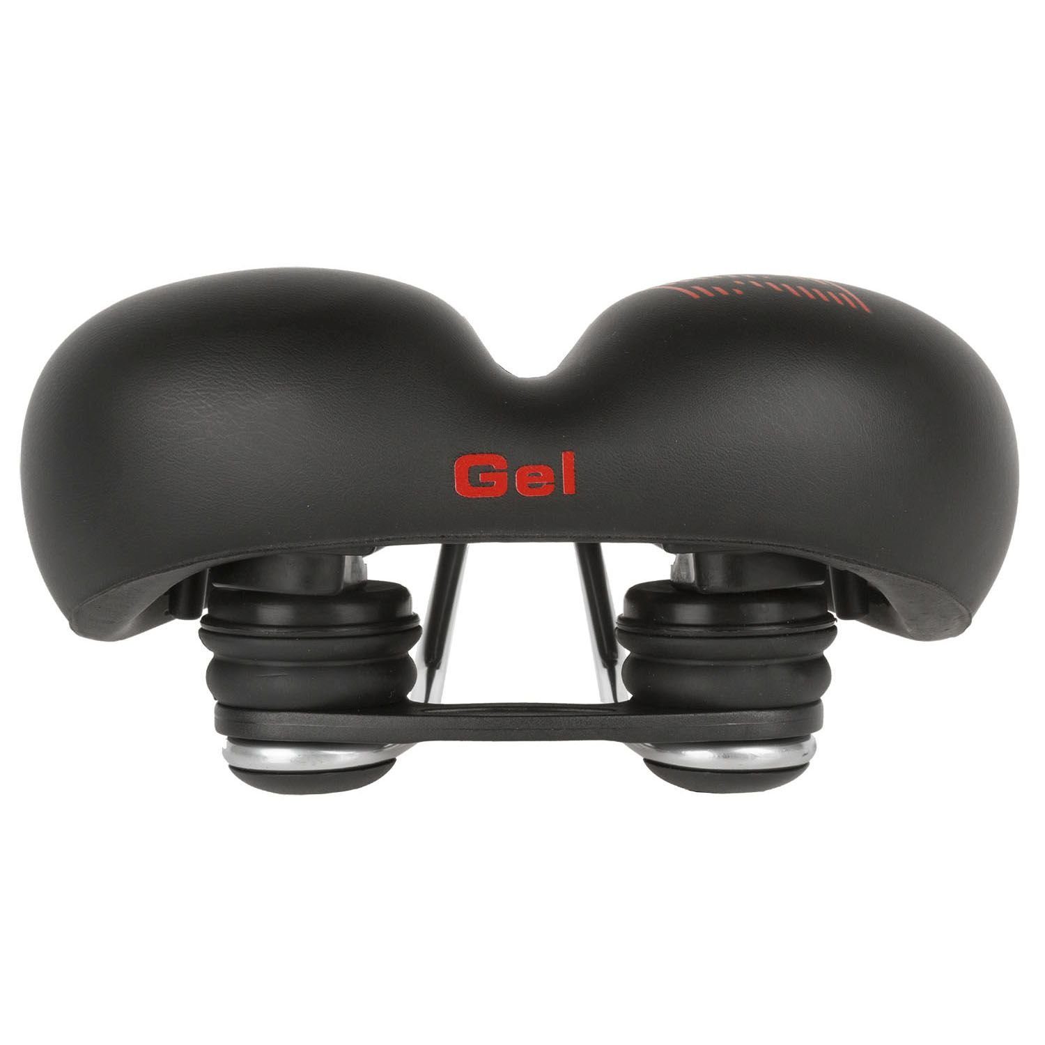 Velo Fahrradsattel Sattel Velo Plush Gel Elasto Herren anatomisch wasserdicht schwarz