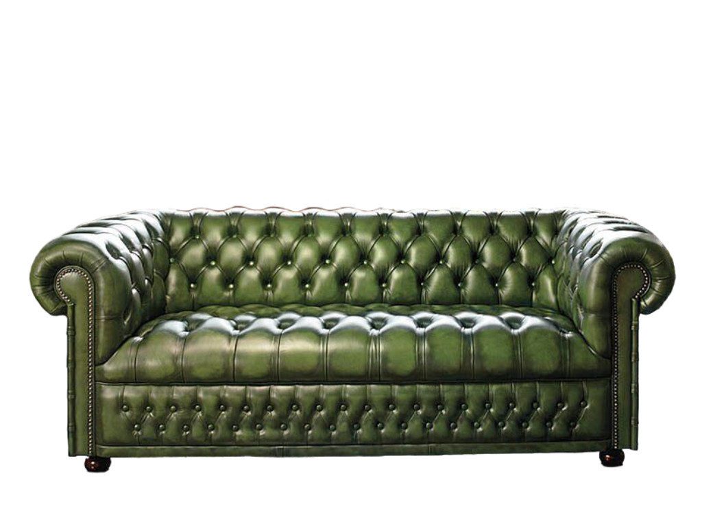 JVmoebel Chesterfield-Sofa Chesterfield Design Echtleder Couch Sofa Luxus Vintage Sofas Sofort, 1 Teile, Made in Europa