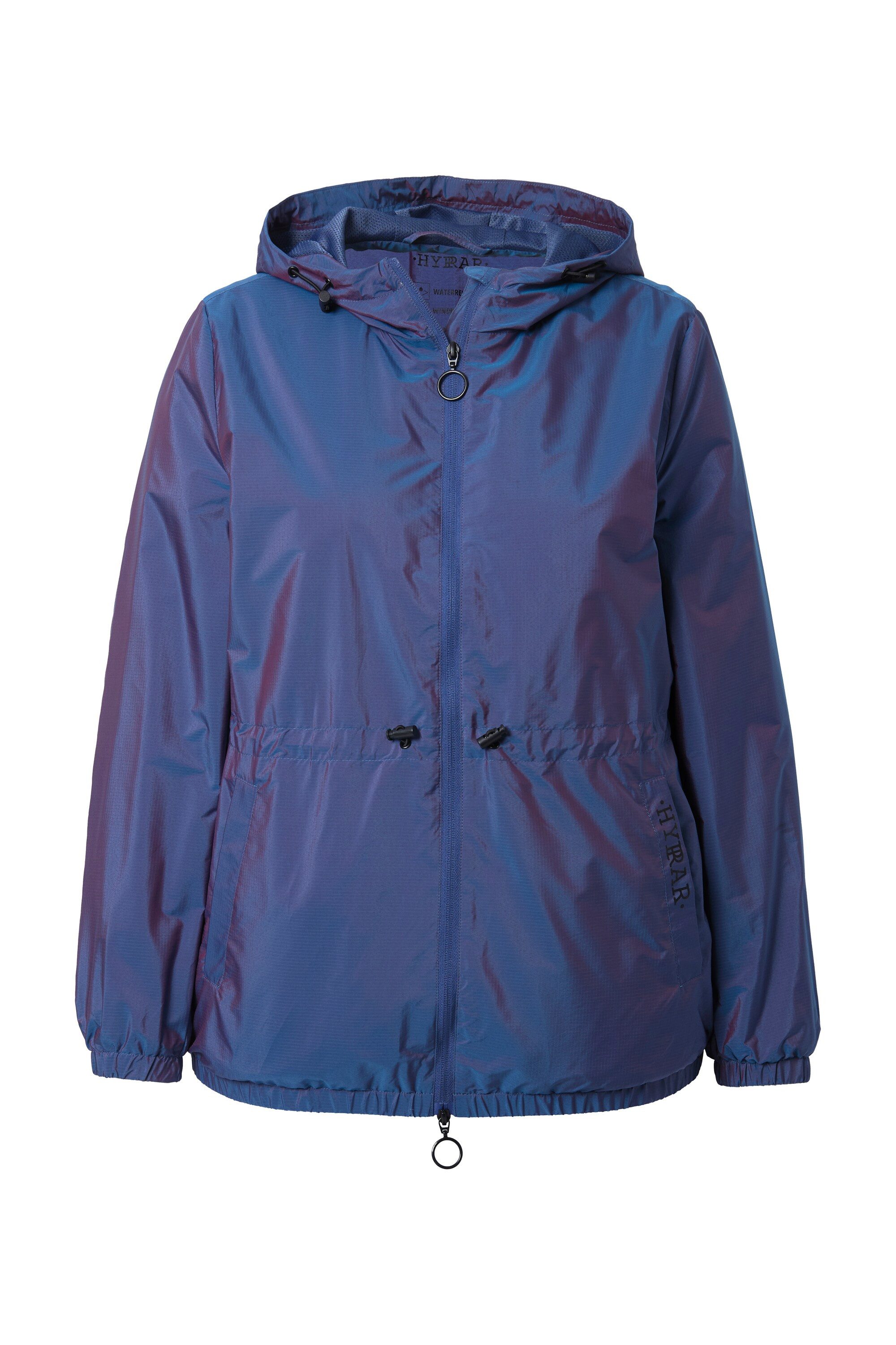 Ulla Popken Funktionsjacke Funktionsjacke schimmernd wasserabweisend Kapuze