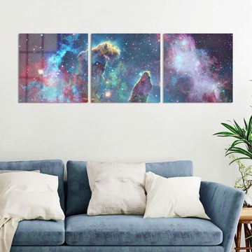 DEQORI Glasbild 'NASA Nebula Realaufnahme', 'NASA Nebula Realaufnahme', Glas Wandbild Bild schwebend modern