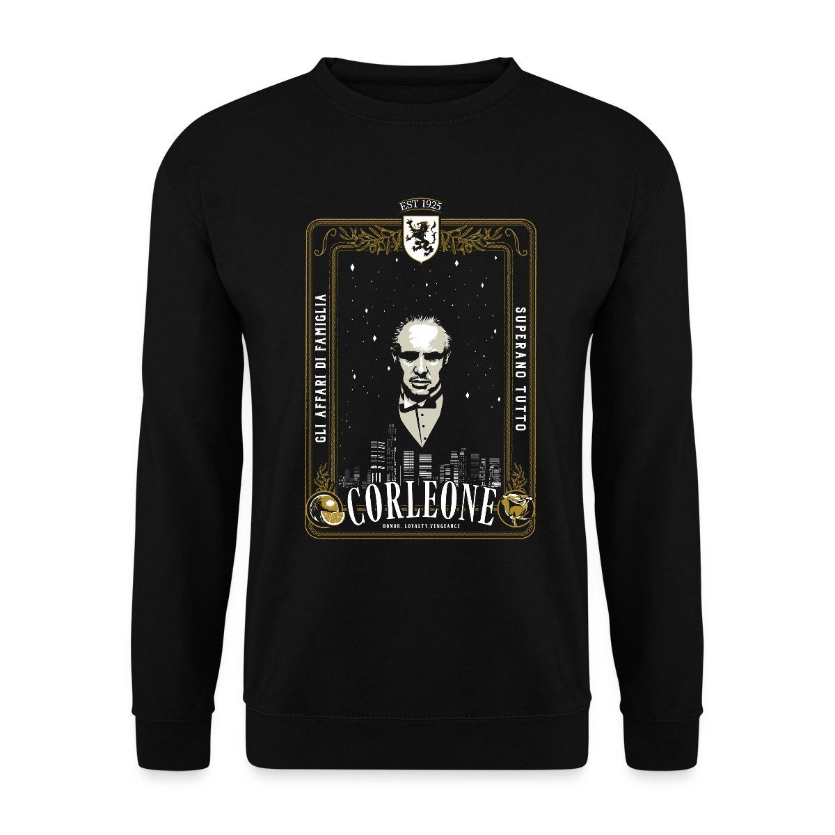 Sweatshirt Der Pate The Godfather Don Corleone Wappen Mafia Film Unisex Pullover