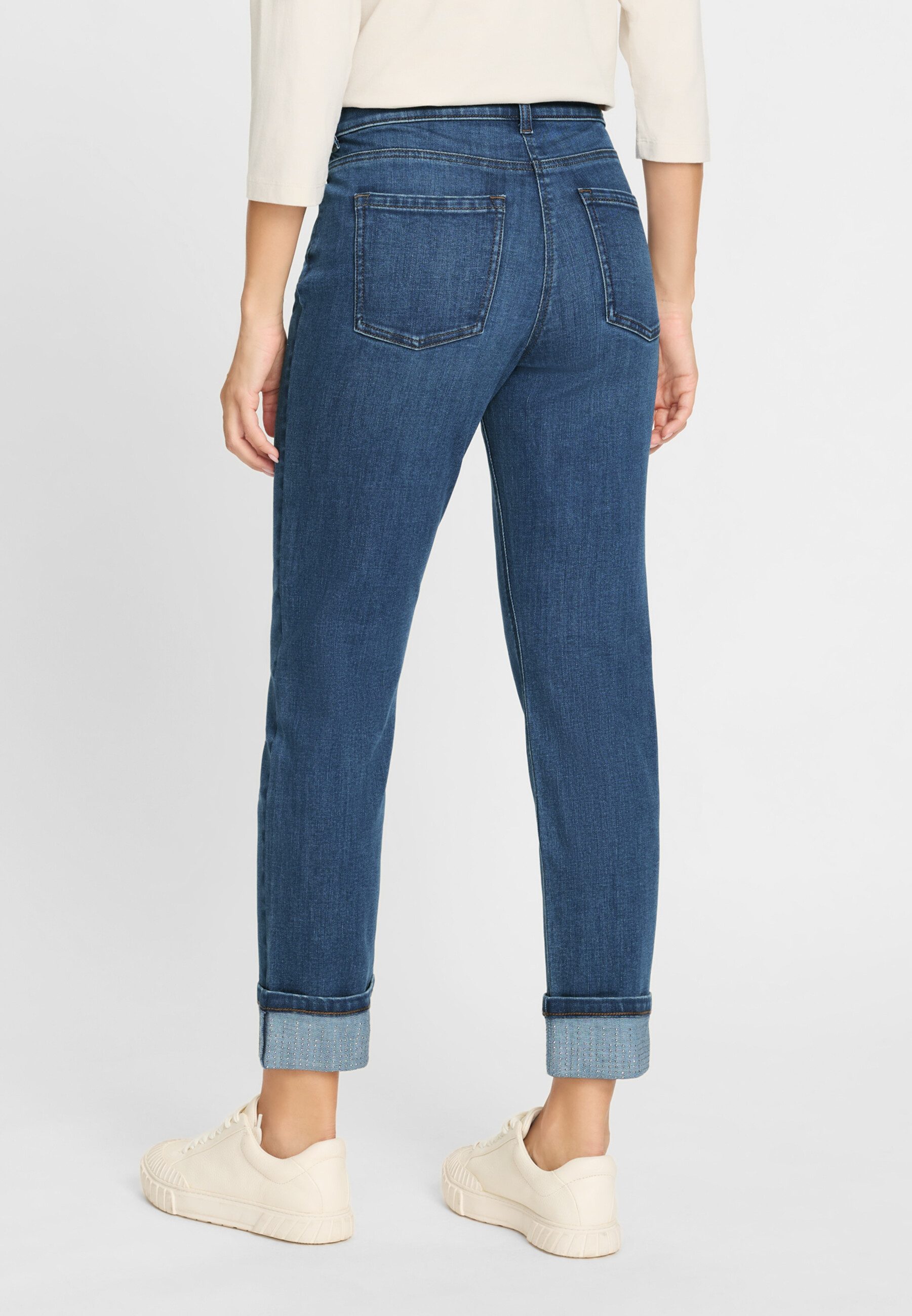 Olsen Regular-fit-Jeans im Cropped-Style