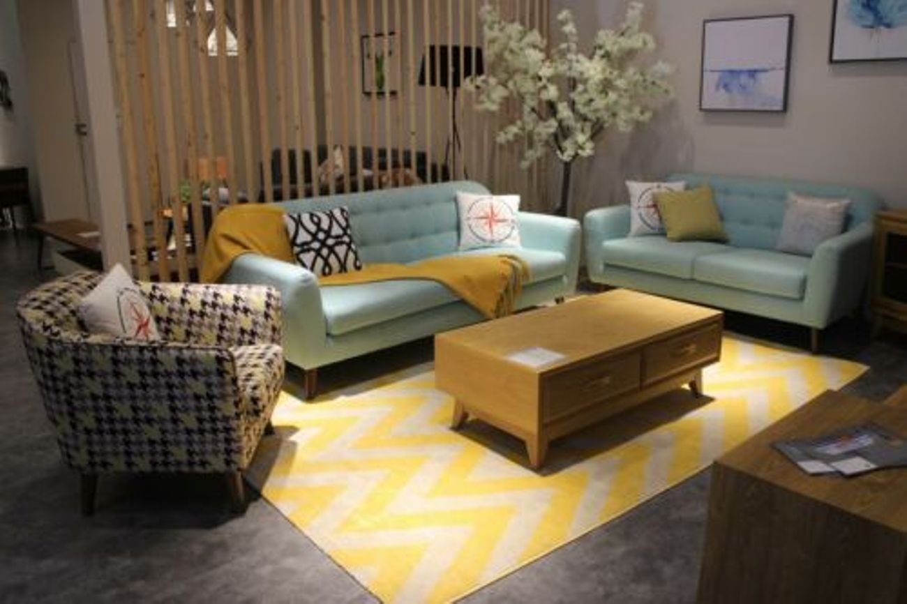 JVmoebel Wohnzimmer-Set, Sofa Couch Polster Sitz Garnitur 3+2+1 Komplett Set Design Sofas