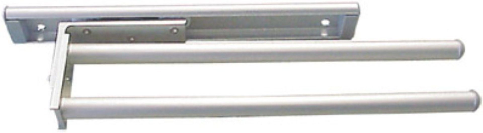 FACKELMANN Handtuchhalter ausziehbar, 2-armig Aluminium, Doppelhandtuchstan günstig online kaufen