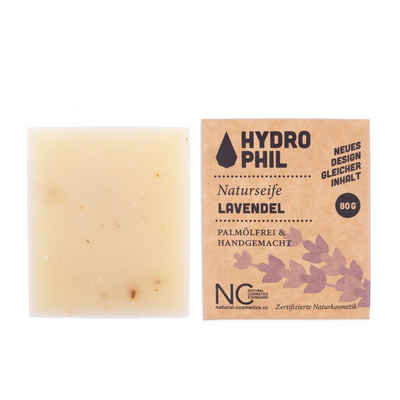 Hydrophil Handseife Lavendel Seife - Naturseife - 80 g, 1-tlg., Wasserneutral, Vegan & Fair