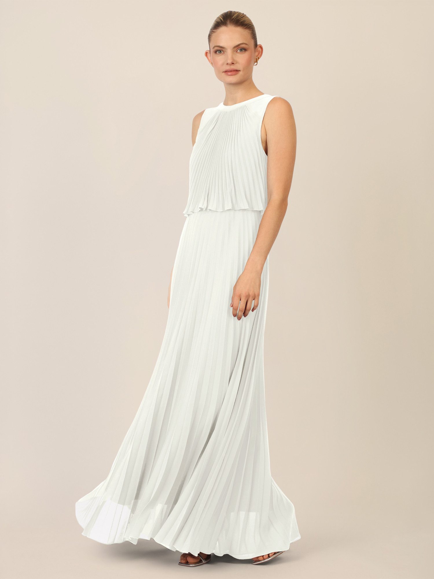 Apart Abendkleid mit Plisseefalten und Lagenoptik günstig online kaufen