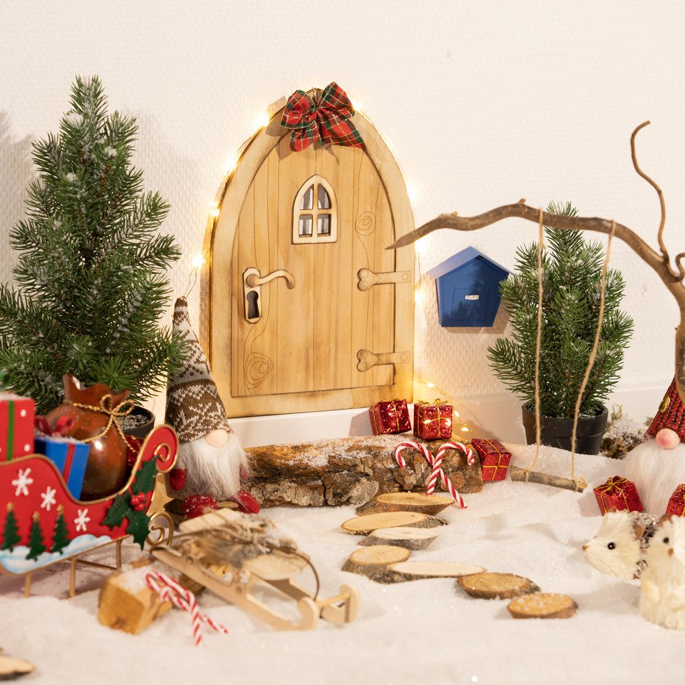 MICA Weihnachtsfigur Dekotür - aus Holz günstig online kaufen