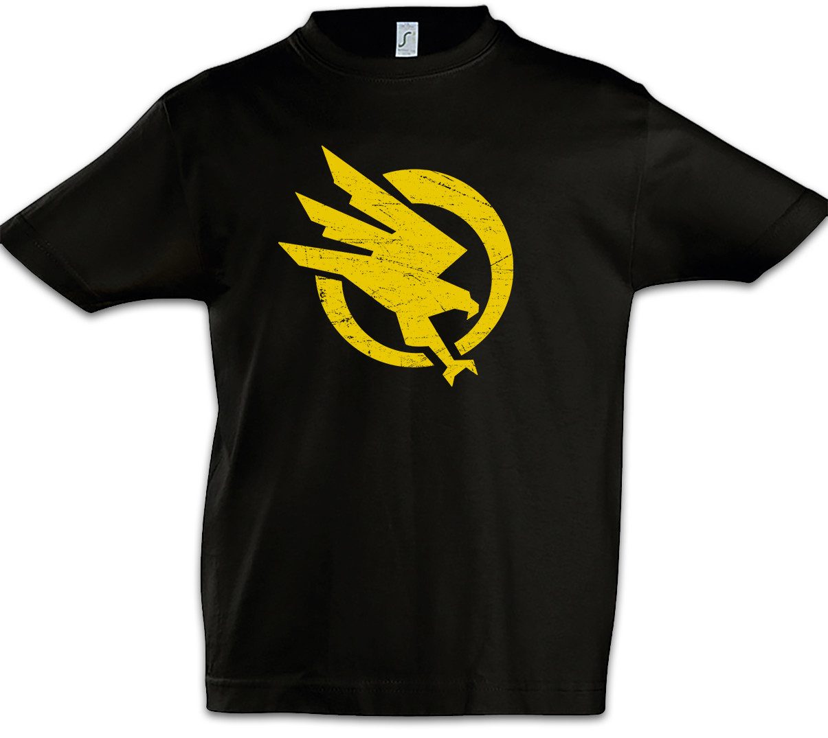 Print-Shirt Global Defense Initiative II Kinder T-Shirt Command Logo Symbol Sign