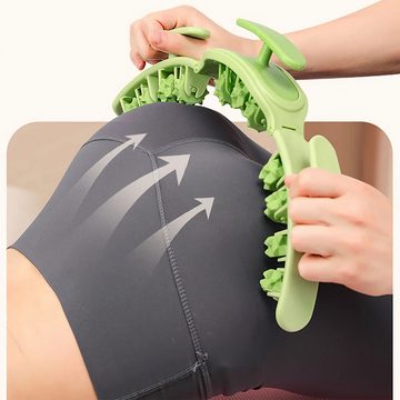 DOPWii Gesichtsmassagegerät Multifunktionales Rollenmassagegerät mit Griff, 180° verstellbar, geeignet für Beine, Körper, Nacken, Armrücken