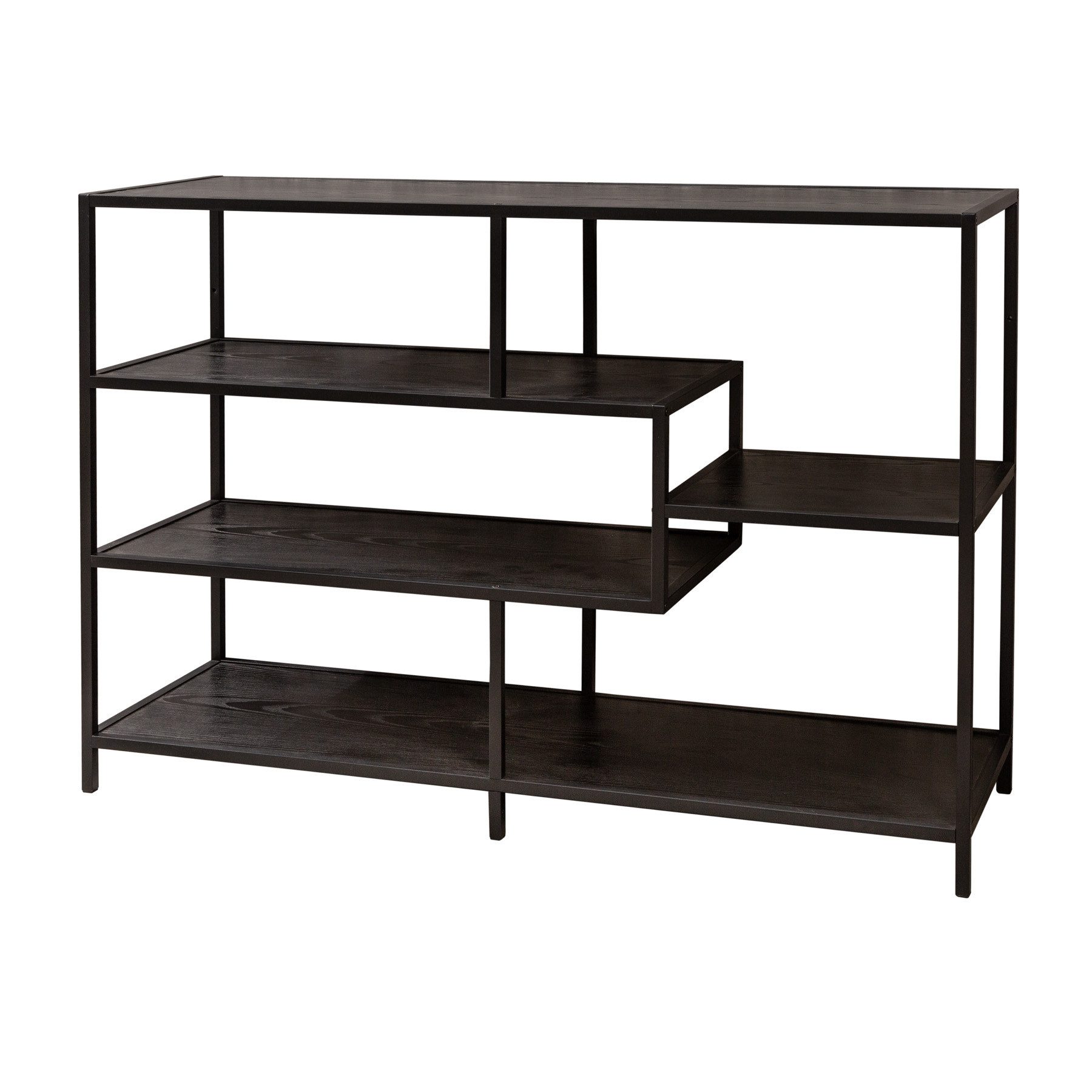 riess-ambiente Standregal SLIM LINE 115cm schwarz, günstig online kaufen