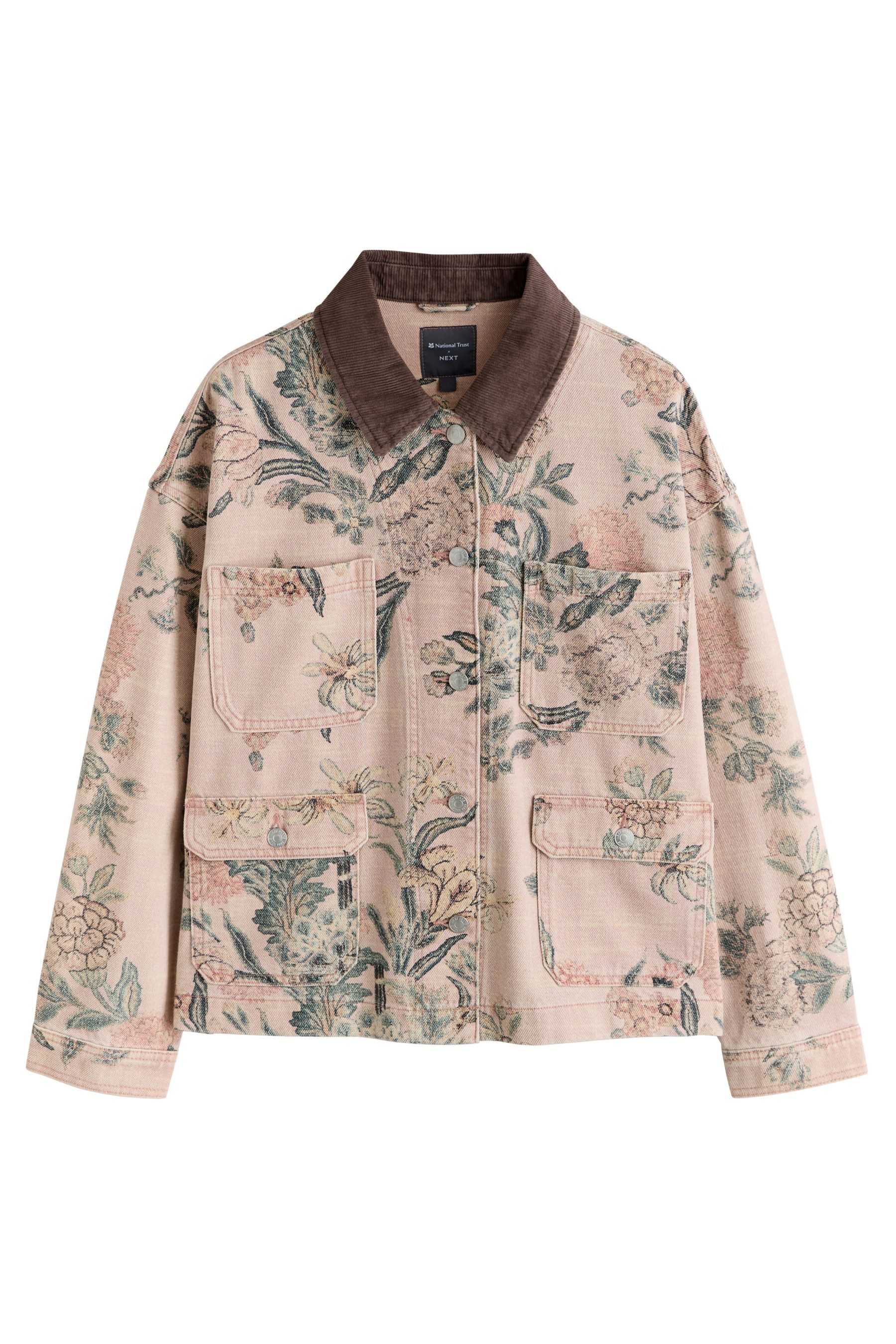Next Jeansjacke National Trust x Next Denim-Jacke mit Cordkragen (1-St) günstig online kaufen