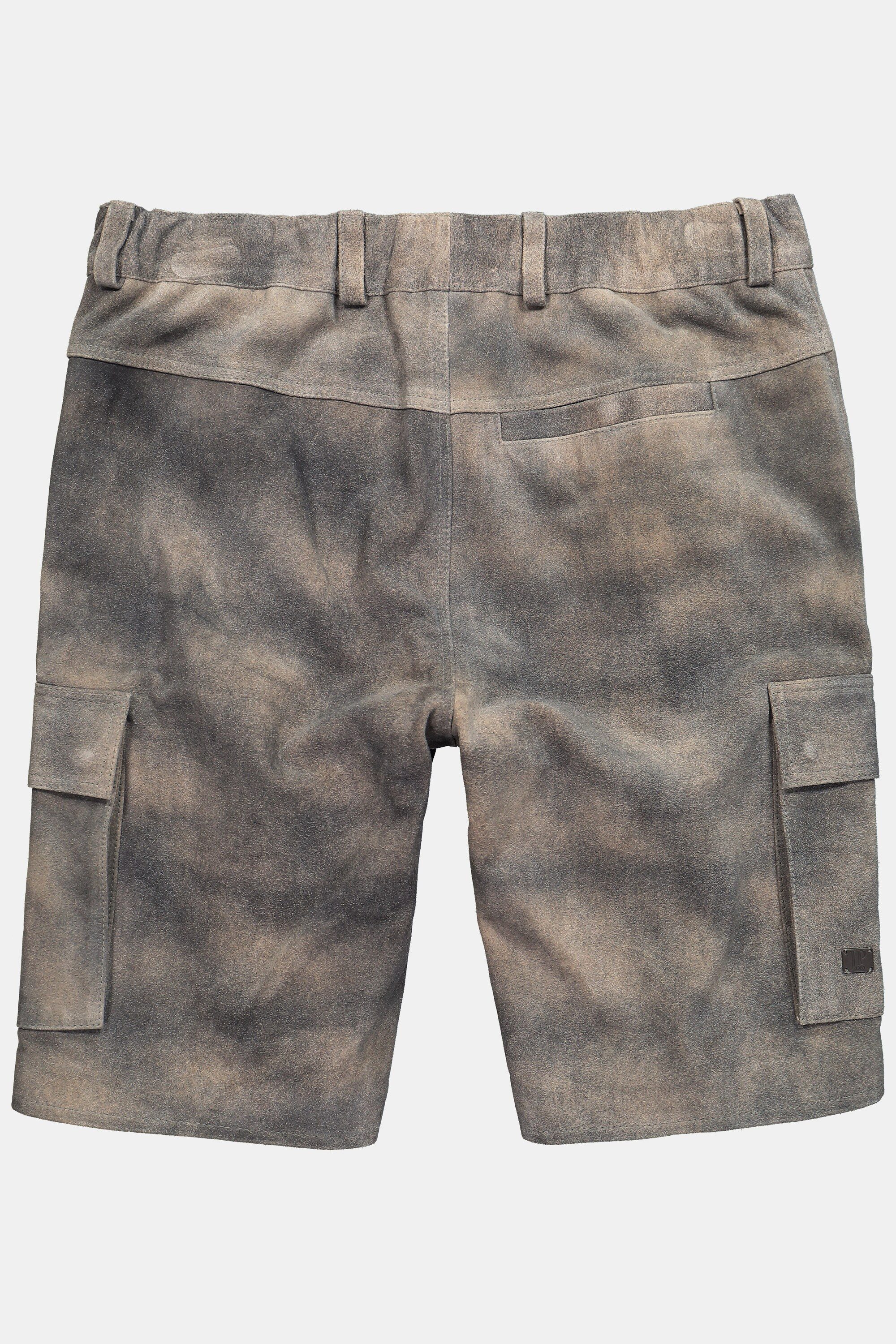 JP1880 Bermudas Leder-Bermuda Tracht Rindsleder Cargotaschen