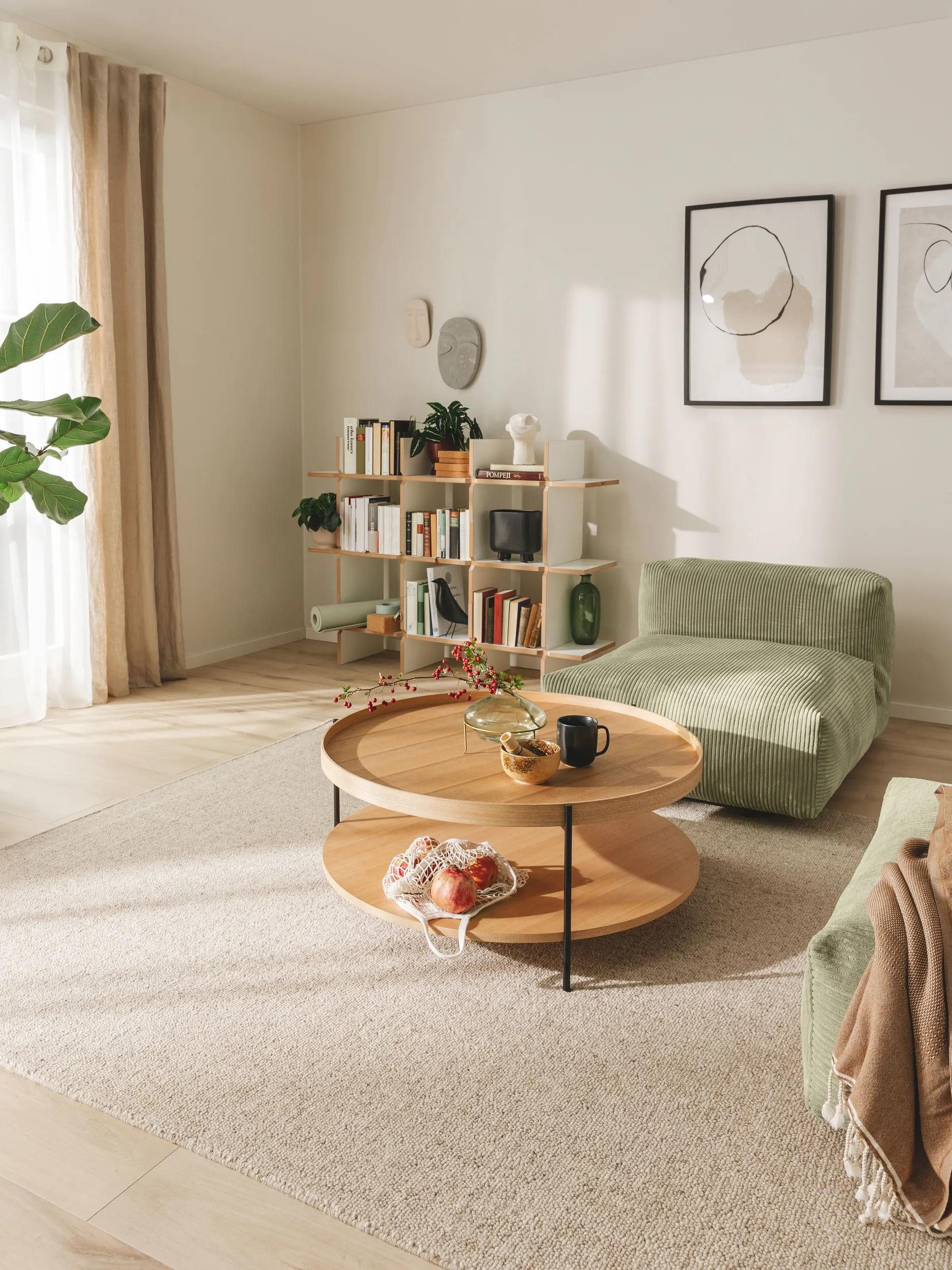 benuta Wollteppich Imke, rechteckig, Höhe: 11 mm, Kunstfaser, Berber, Ethno-Style, Wohnzimmer