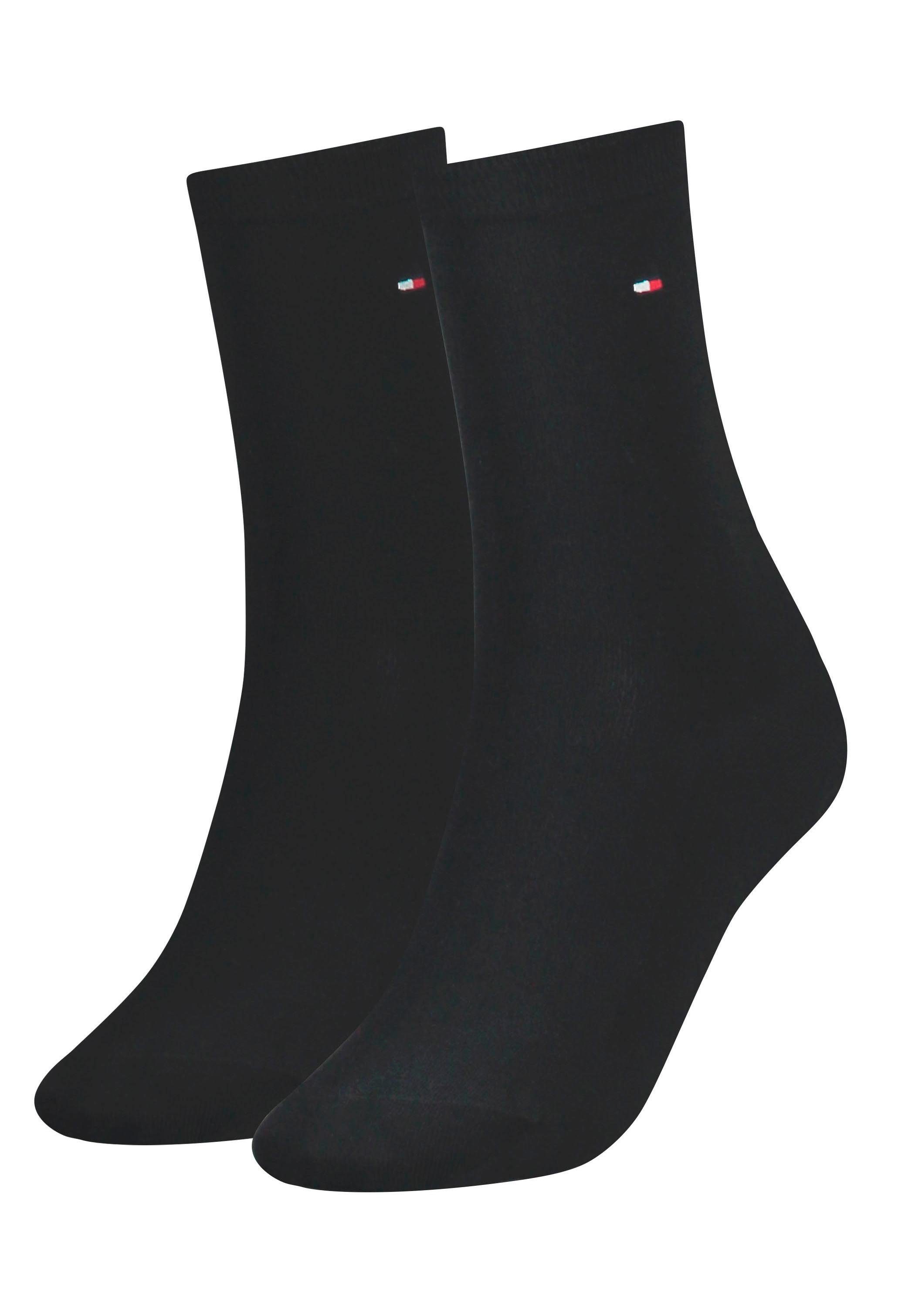 Tommy Hilfiger Socken TH WOMEN SOCK CASUAL 2P (2-Paar, 2 Paar) mit flacher Zehennaht