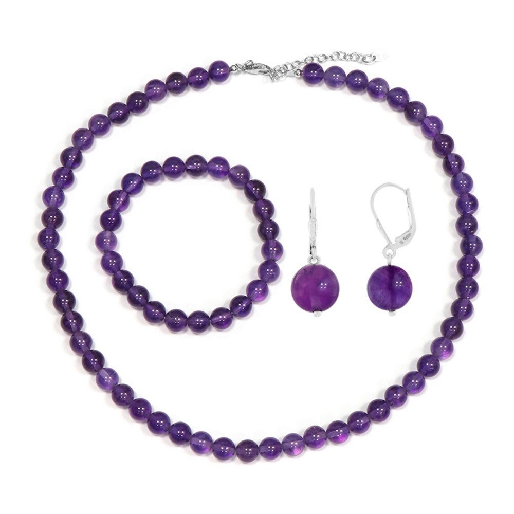 Cavill Schmuckset Cavill Amethyst 276,4 ct 925 Silber Rundschliff Echtschmu günstig online kaufen