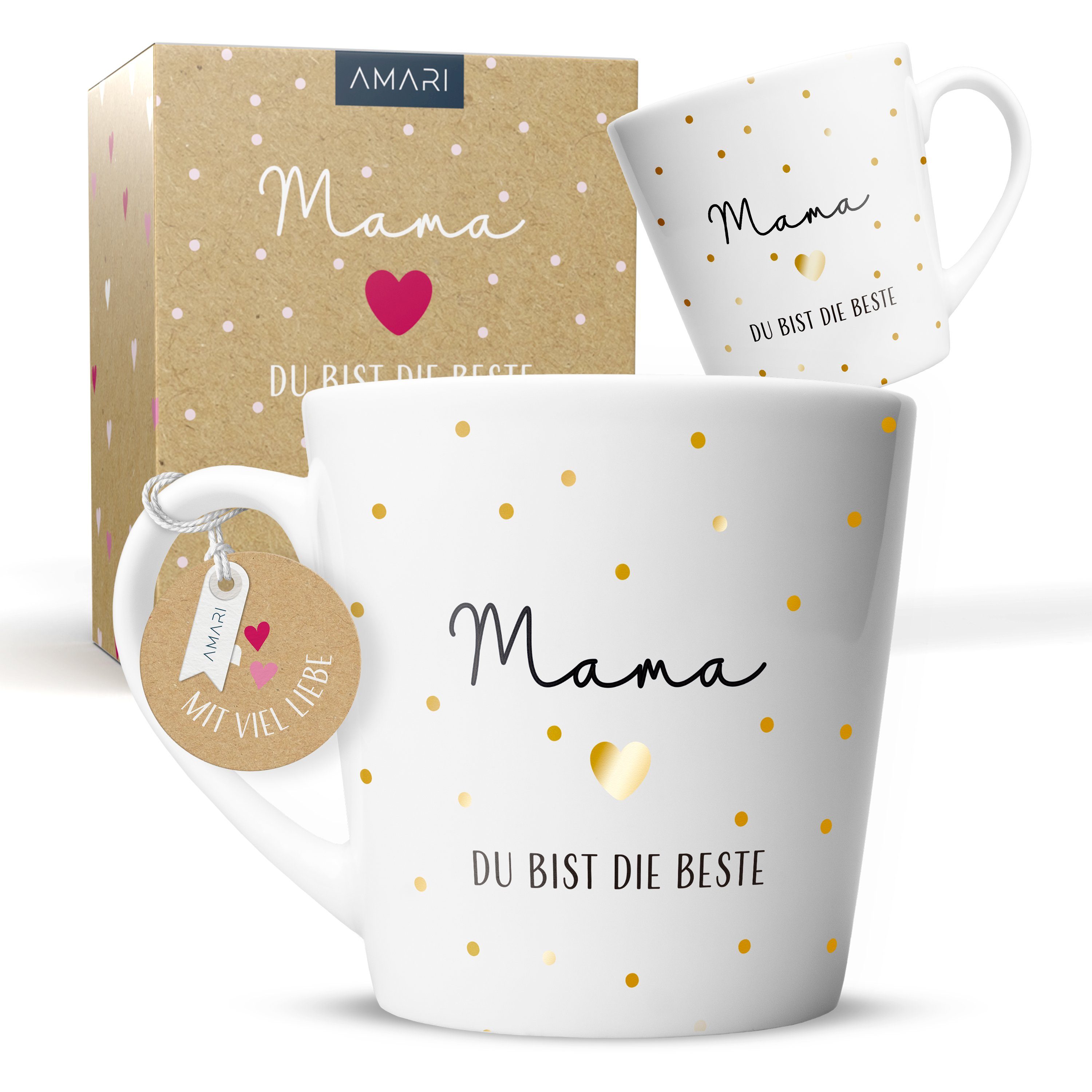 Tasse AMARI® Tasse für Mama - Beste Mama Geschenk - Geschenk Mama