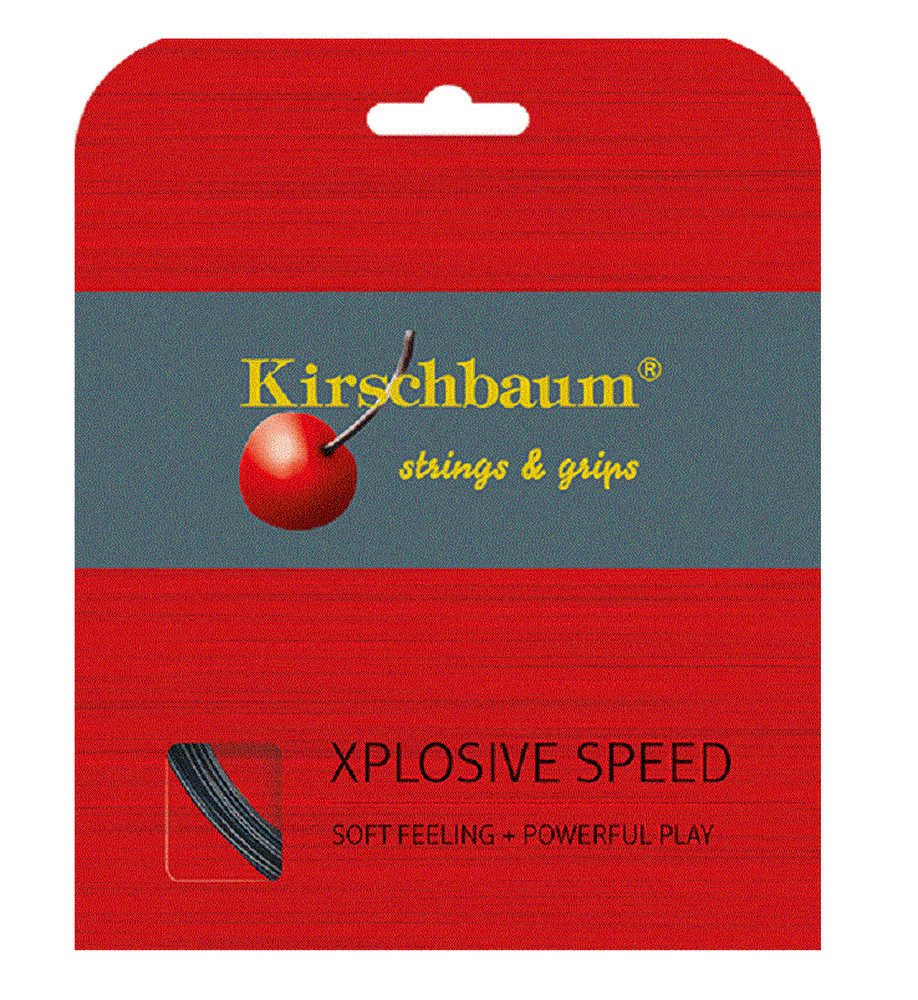 Kirschbaum Tennissaite Xplosive Speed (Spielgefühl+Power) schwarz 12m Set, Saitendicke: 1.18