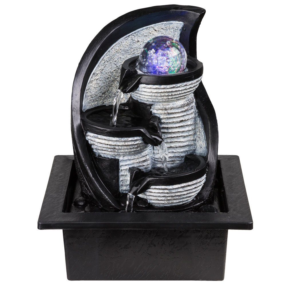 GLOBO LIGHTING Zimmerbrunnen, Tischbrunnen mit Beleuchtung Farbwechsel Wass günstig online kaufen