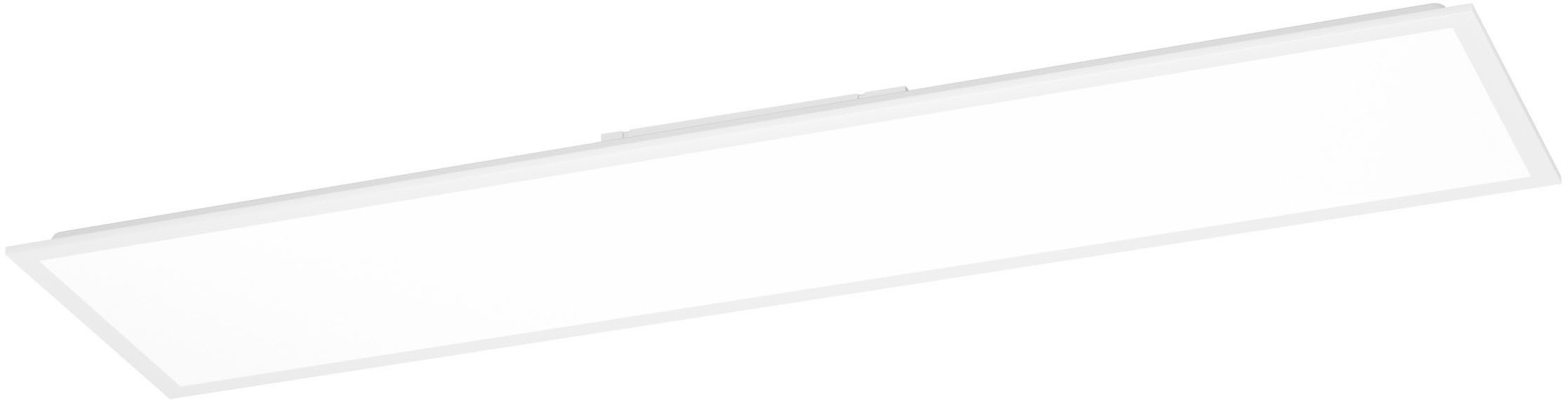 EGLO LED Deckenleuchte MORADILLO-Z Deckenlampe - Stahl - LED - 34W - IP20, CCT - über Fernbedienung, Dimmfunktion, Farbwechsel, Memoryfunktion, Nachtlichtfunktion, RGB, Weckerfunktion, dimmbar über Fernbedienung, mehrere Helligkeitsstufen, LED fest integriert, Neutralweiß, Kaltweiß, Warmweiß, RGB, Wohzimmerlampe, Esszimmerlampe, Schlafzimmer, L119,5 x B29,5 x H6,1 cm