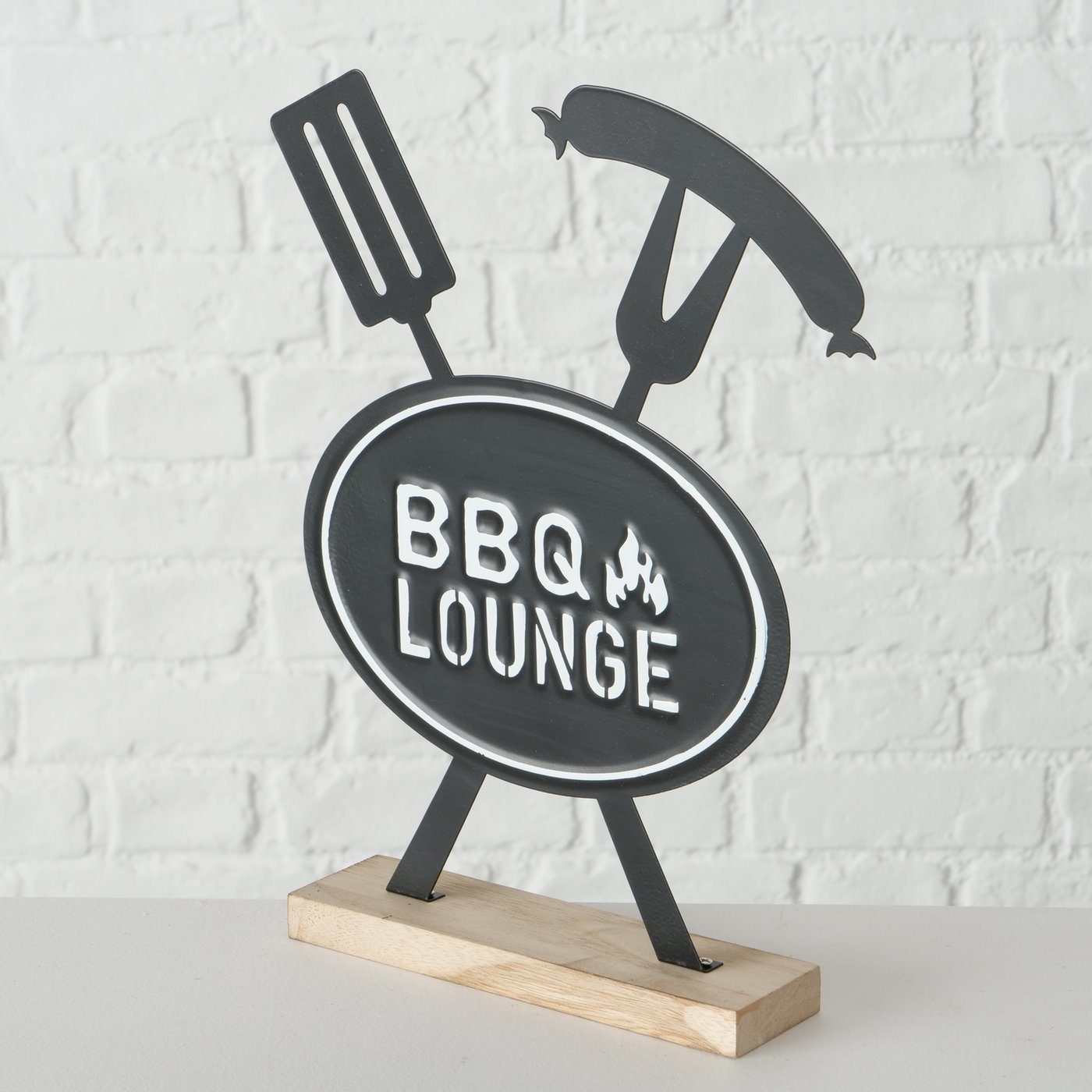 BOLTZE Wandbild, Grillen, Grosser toller Griller Aufsteller Modell BBQ LOUNGE Masse 3