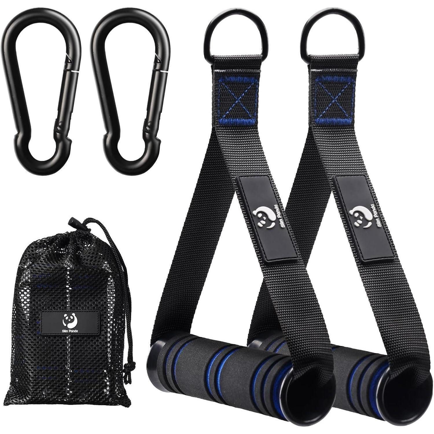 Trainingshilfe Einhandgriff Latzug Fitnessbänder 2er Kabelzug Kraftturm Noir bleu