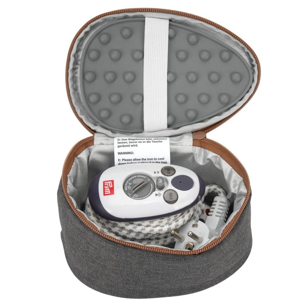 Semplix Dampfbügeleisen - Set Reisebügeleisen + Tasche + Silikonablage anthrazit/braun/grau, 343 W – Bild 3 von 5