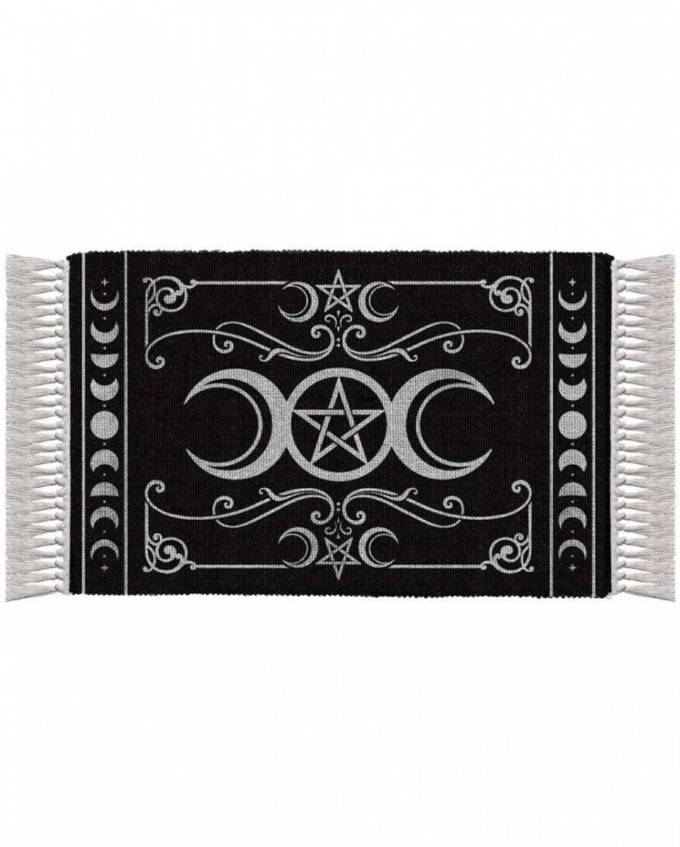 Horror-Shop Teppich Triple Moon Gothic Teppich als Wohndeko 97x51cm günstig online kaufen