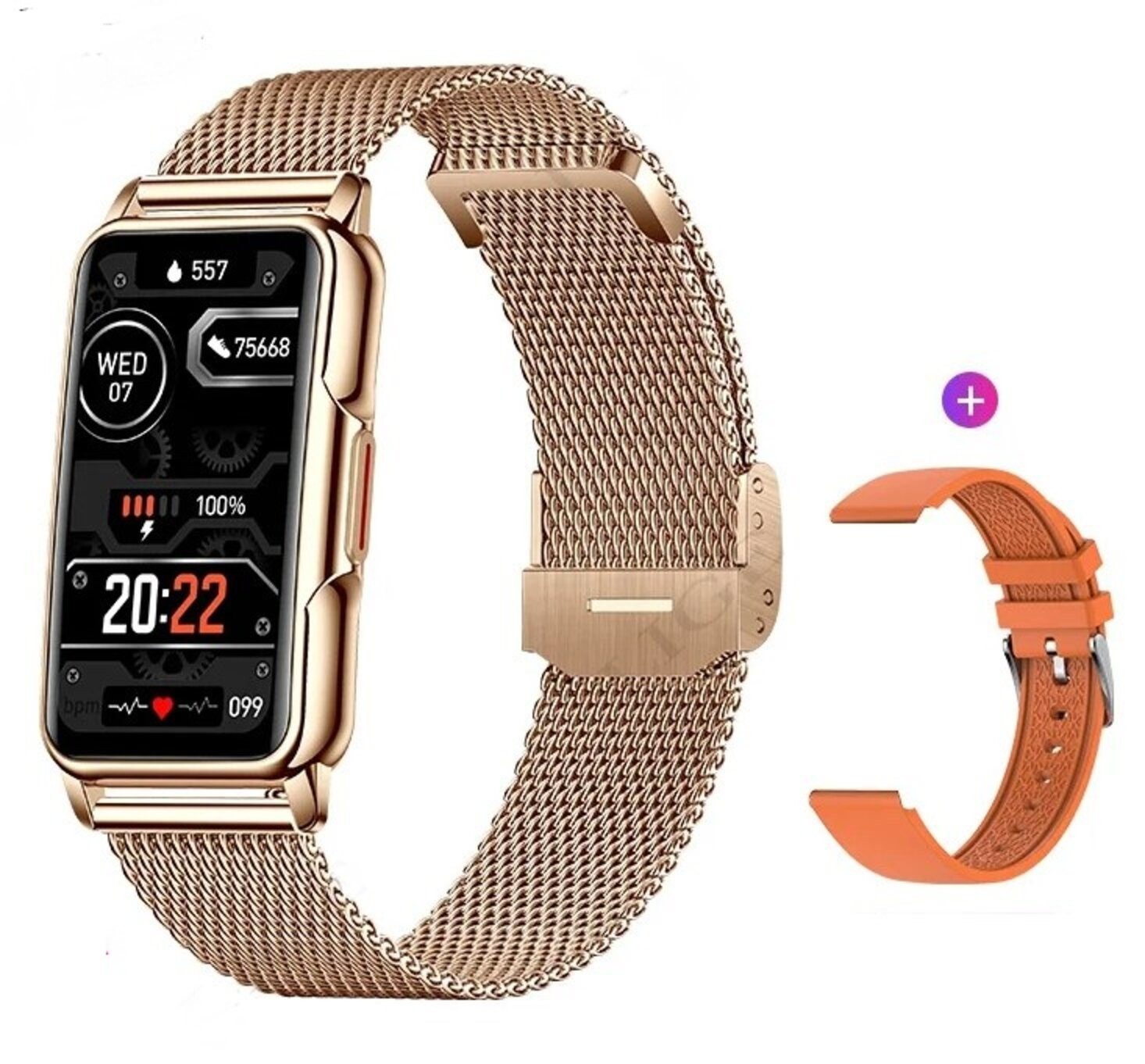 Nagham Ghazal Aswad Smartwatch 1,47 zoll Full Touch Herzfrequenz Sport Smart Armband Smartwatch