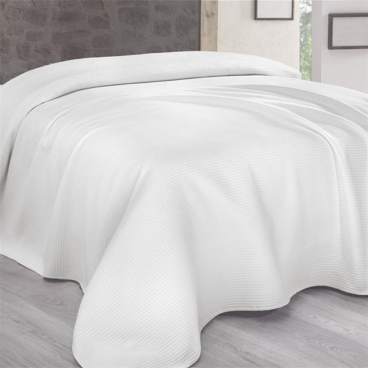 SEI Design Bettüberwurf Adina 200x230 cm, 58% Baumwolle, 400gr/m²