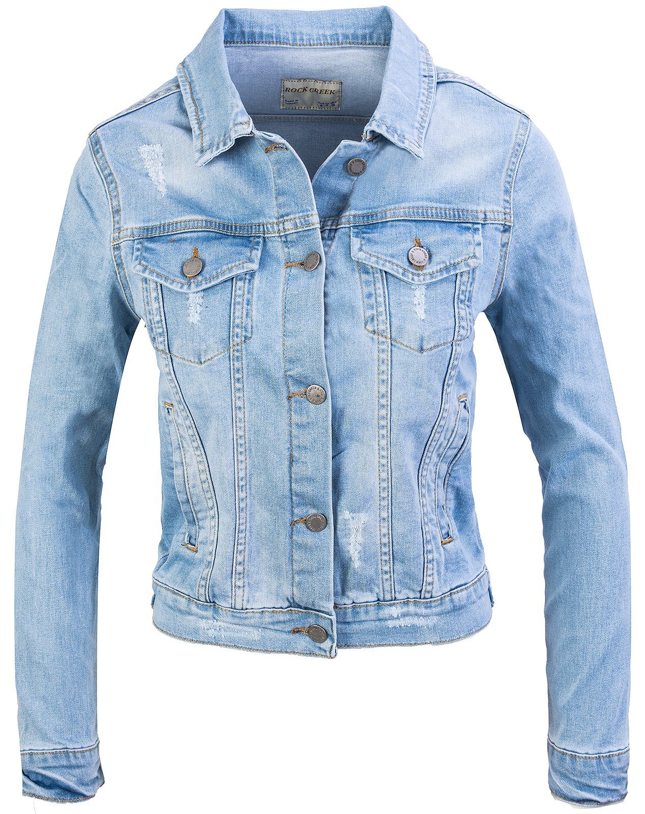 Rock Creek Jeansjacke Damen Jeansjacke Denim D-401