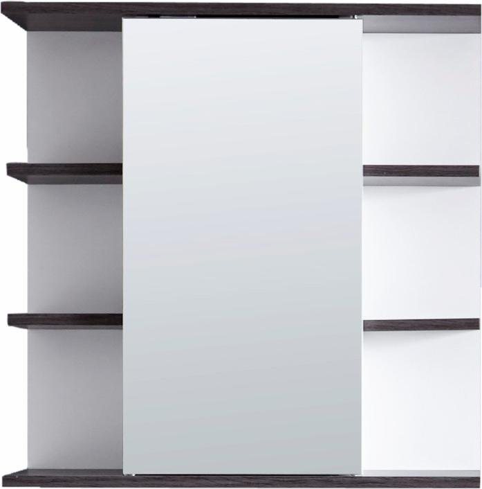 welltime Spiegelschrank Sanremo mit 6 seitlichen Ablagen, Gesamtmaße:  (B/T/H): 60 / 20 / 60 cm