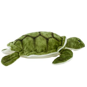 Teddys Rothenburg Kuscheltier Schildkröte grün liegend 35 cm Uni-Toys Kuscheltier (Stoffschildkröte Plüschschildkröte)