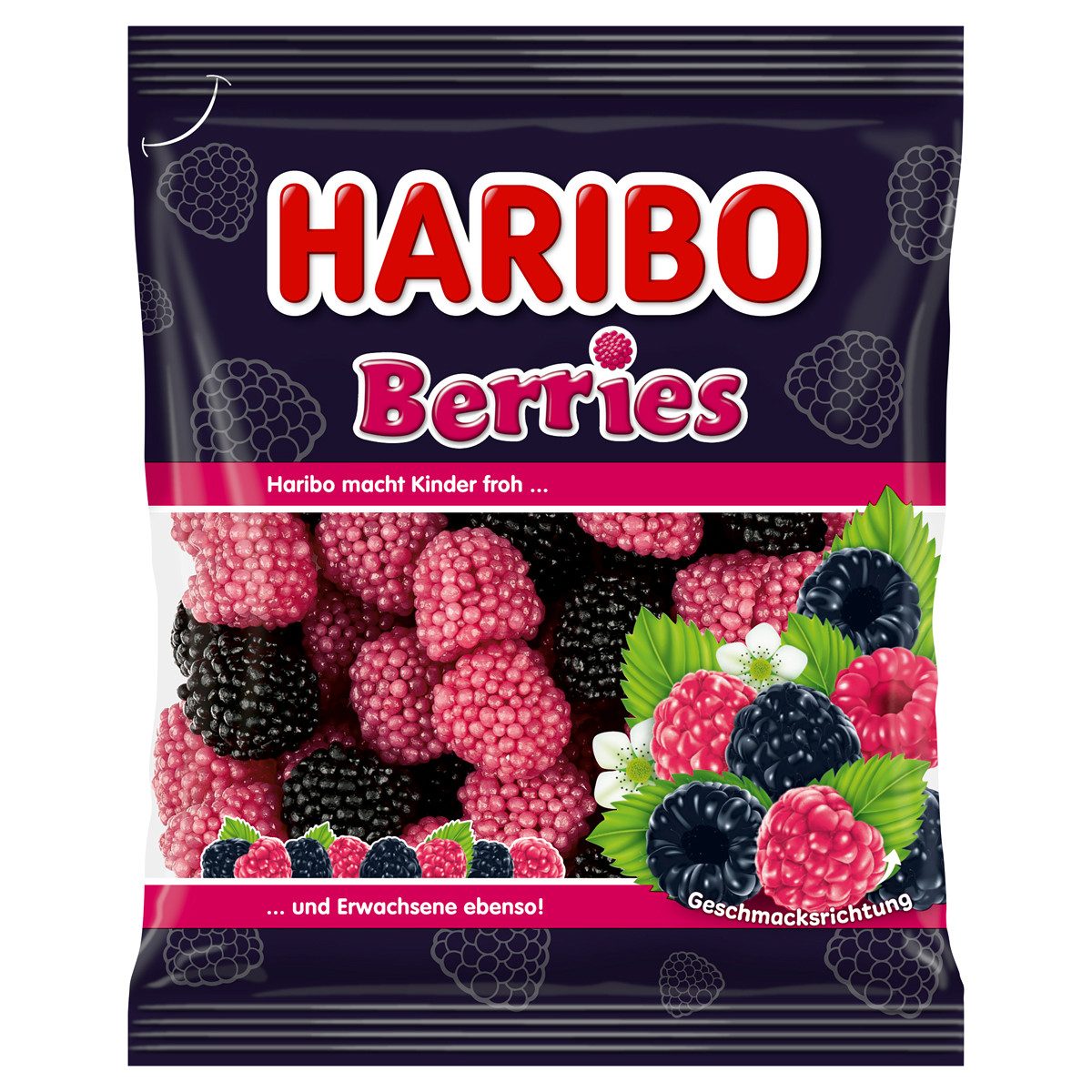 HARIBO Süßigkeit, Haribo Berries beliebte Himbeeren mit einem softem Geleekern 175g