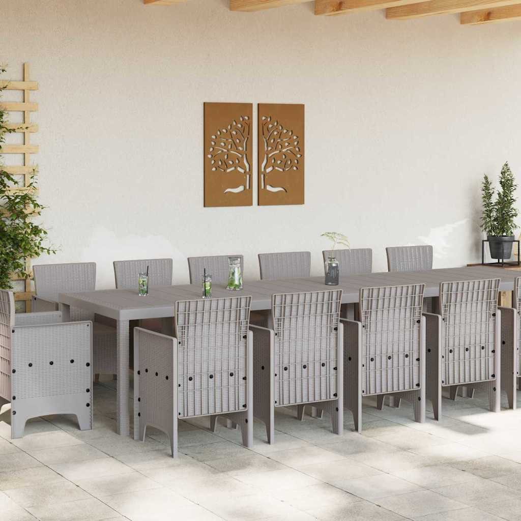 vidaXL Gartenlounge-Set Garten Essgruppe 15 pcs günstig online kaufen