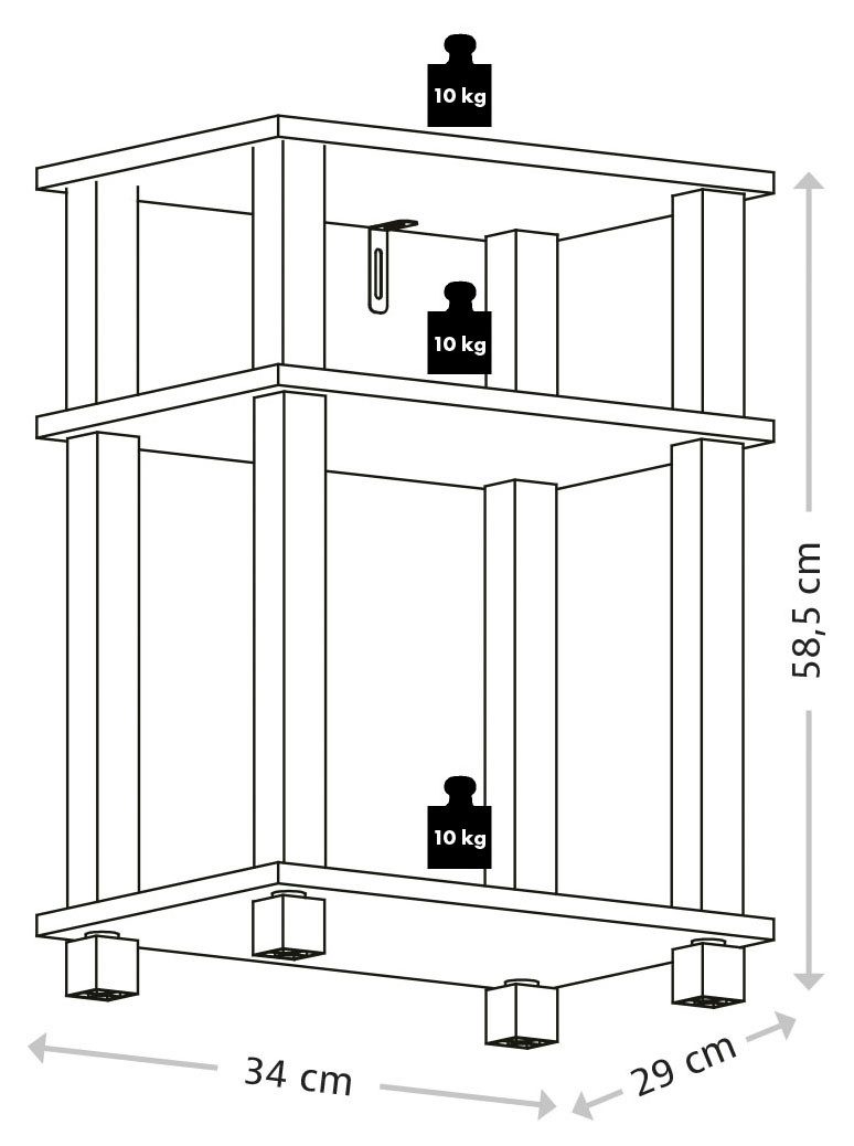 KESPER® Ablageregal KESPER Regal FSC Eichedekor – Bild 4 von 4