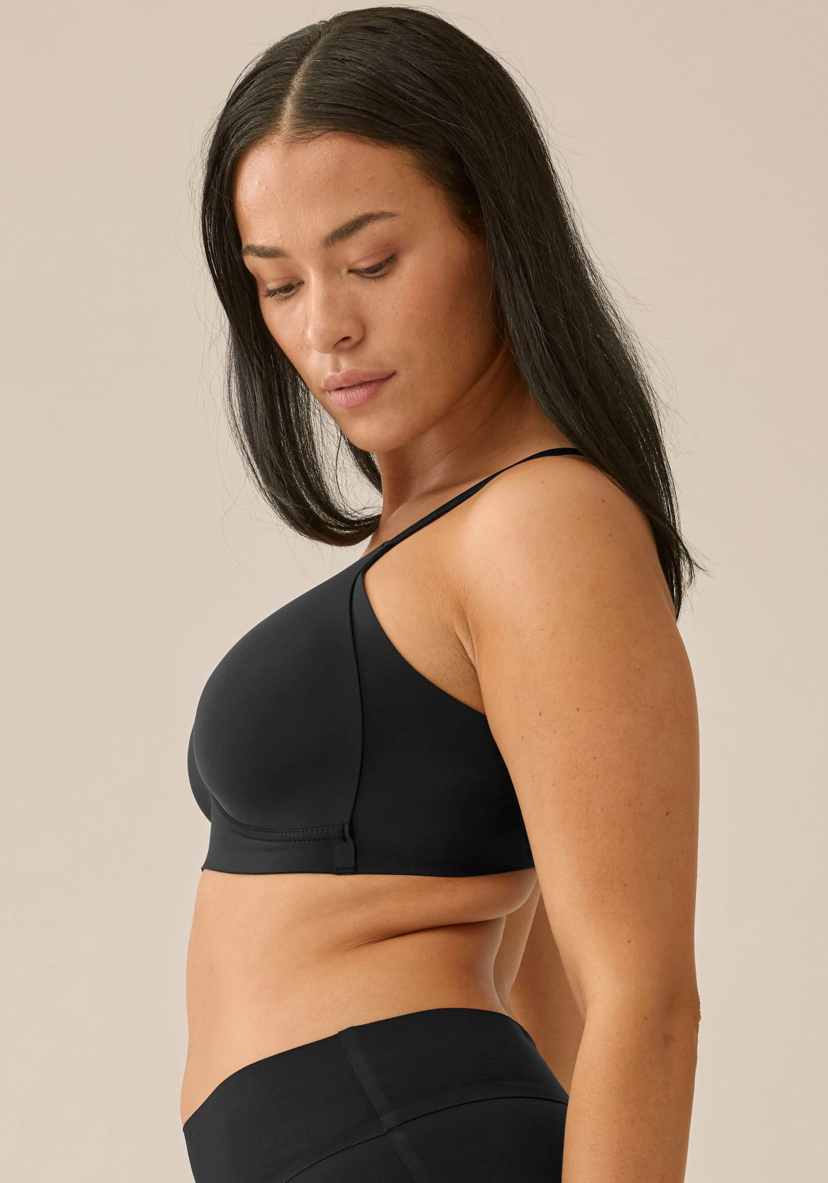 Naturana Soft-BH Smoothing flache nahtlose Abschlüsse, breites Unterbrustband, ohne Bügel, basic