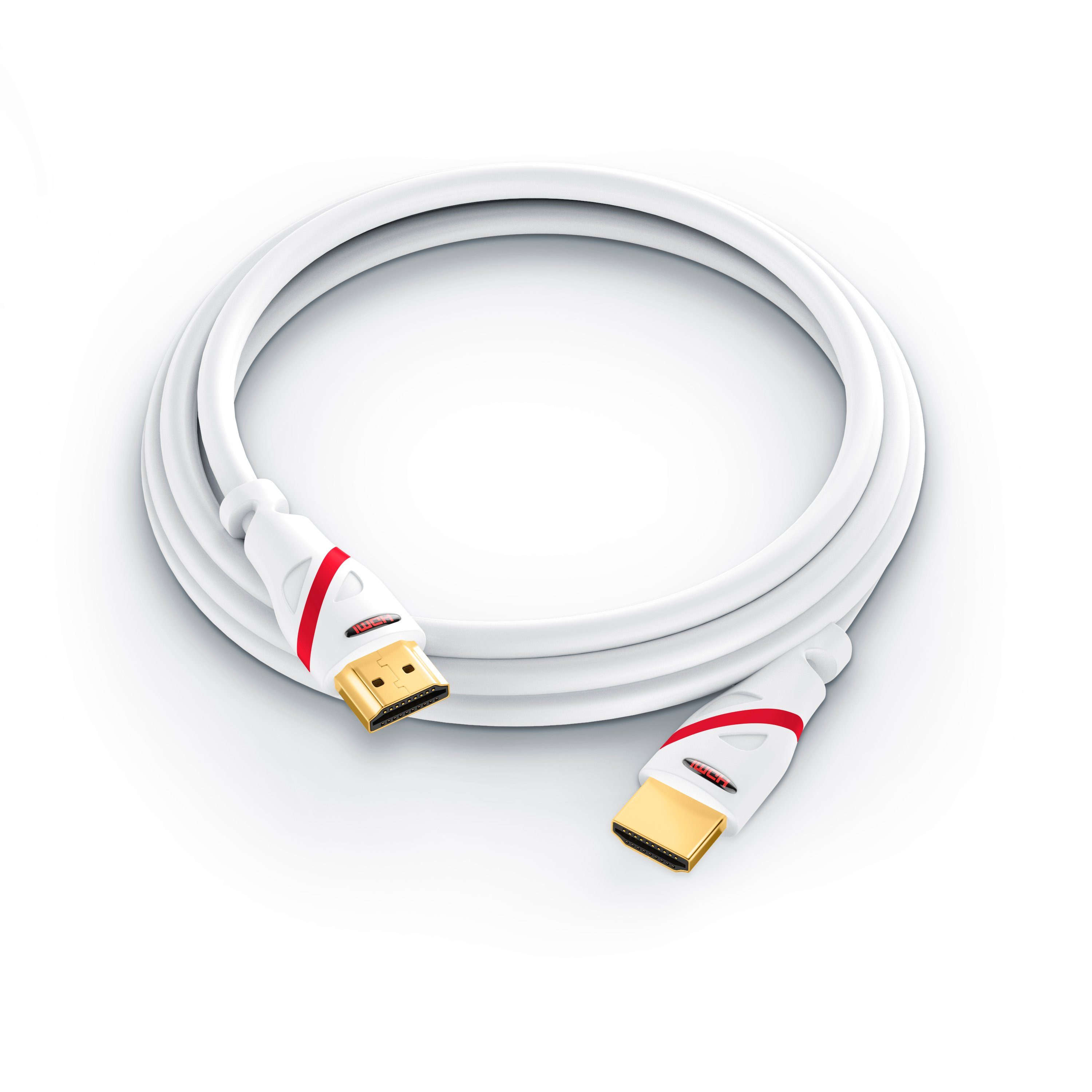 CSL HDMI-Kabel, 2.0b, HDMI Typ A (100 cm), 4K Ultra HD, UHD, Full HD, 3D, ARC, High Speed mit Ethernet - 1m