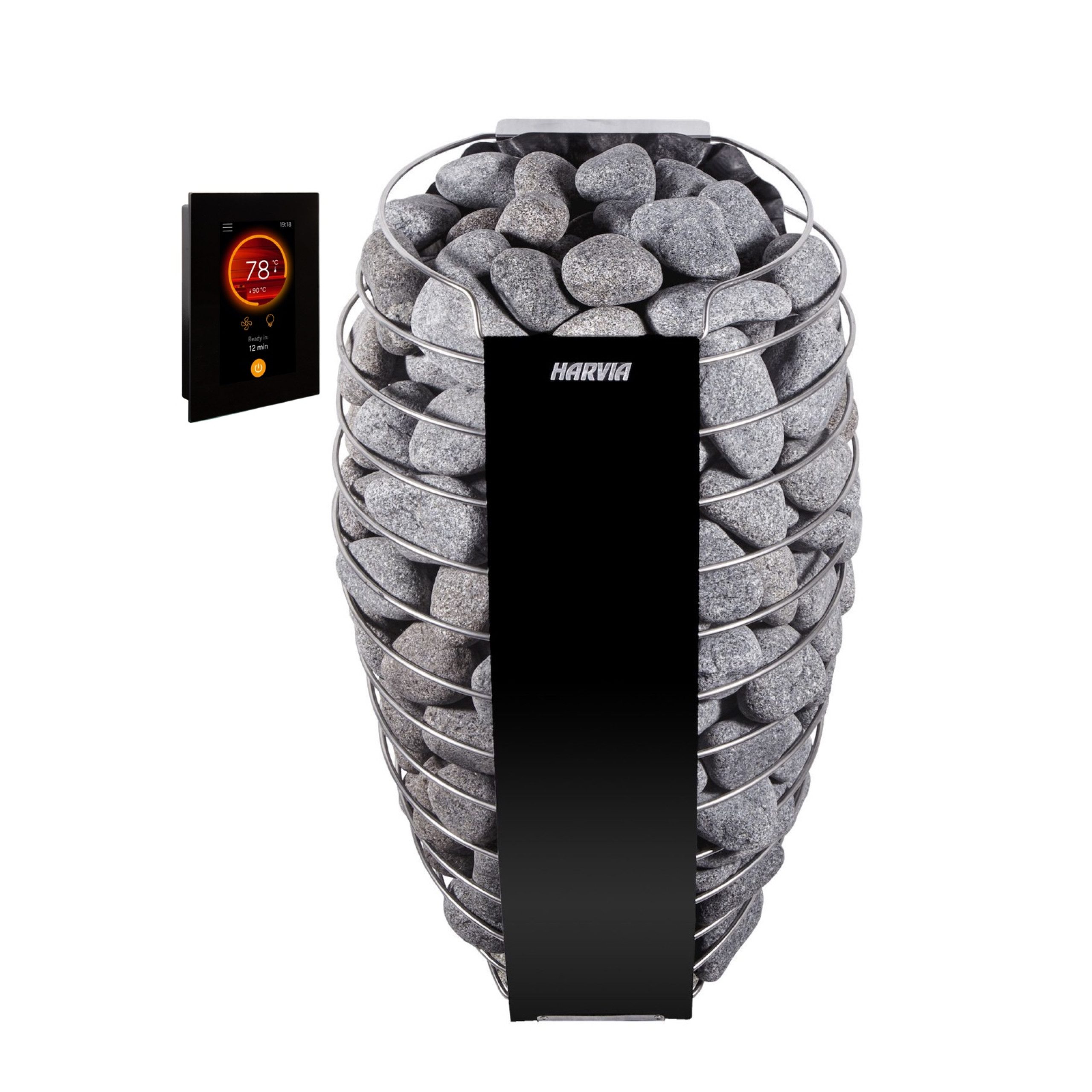 HARVIA Saunaofen Harvia Spirit SP90FC 9 kW WiFi finnischer Saunaofen inkl. Fenix WiFi